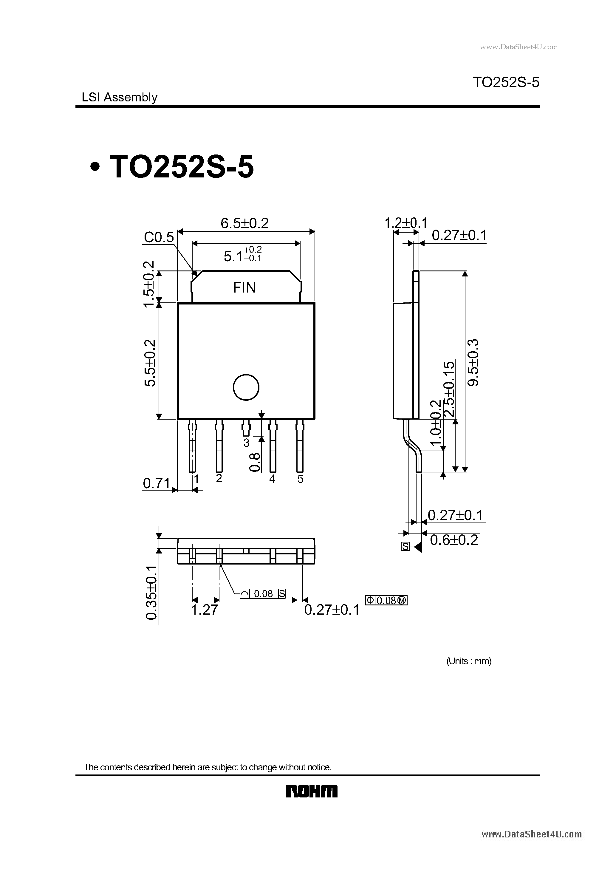 Datasheet TO252S-5 - LSI Assembly page 1