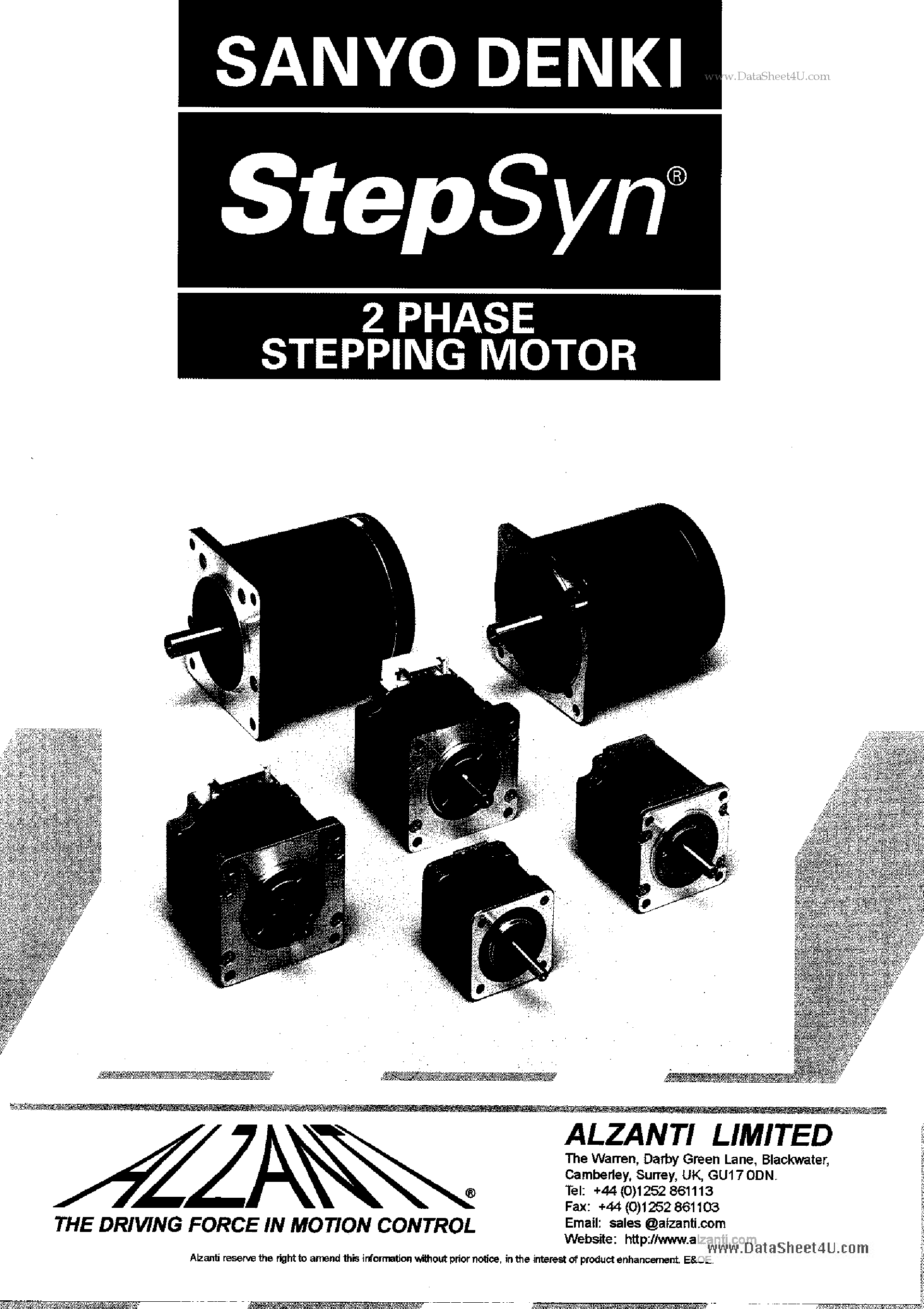 Datasheet 103H3205 - 2-phase Stepping Motor page 1