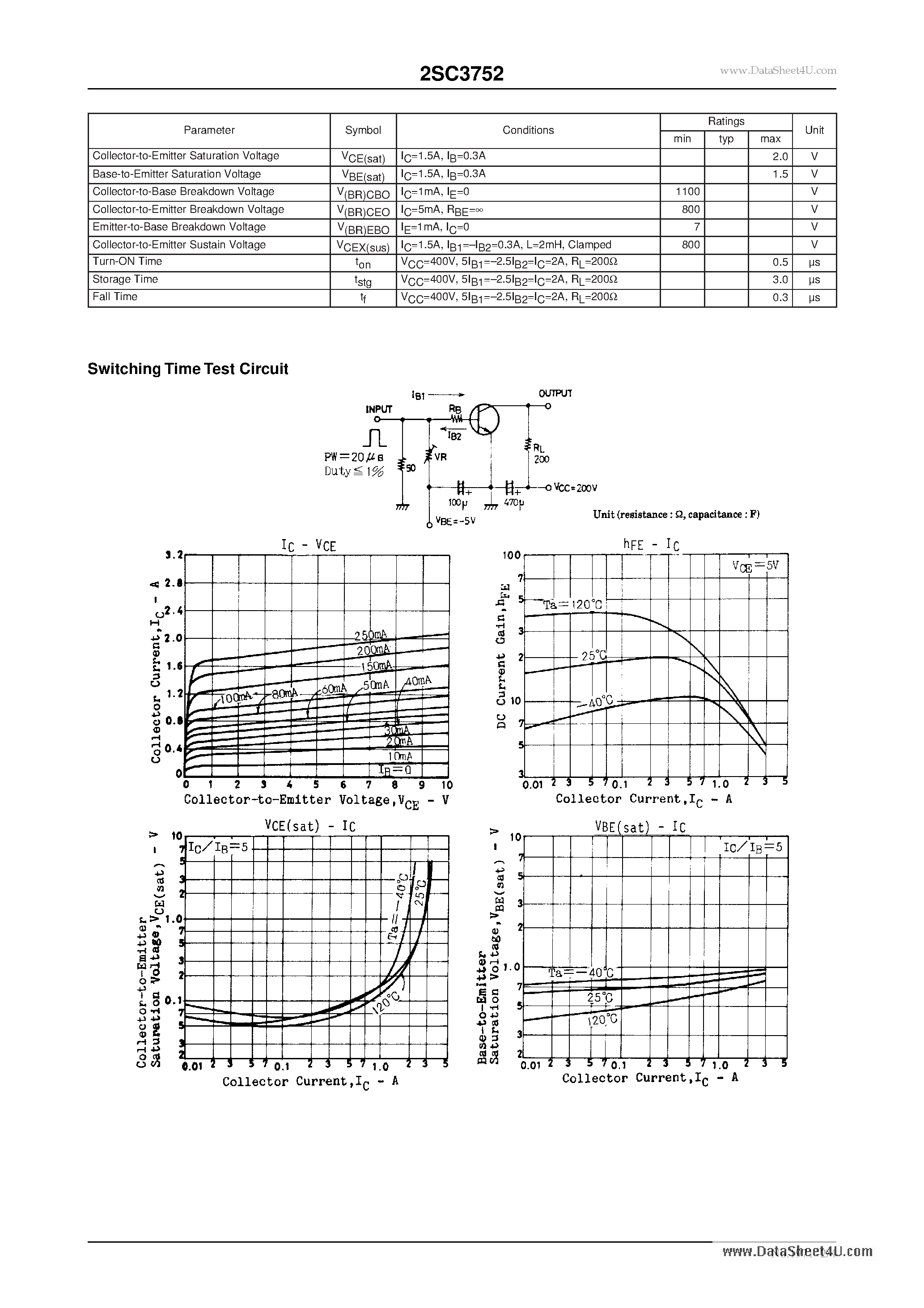 Datasheet C3752 page 2 Datasheet C3752 - Search -----> 2SC3752 page 2