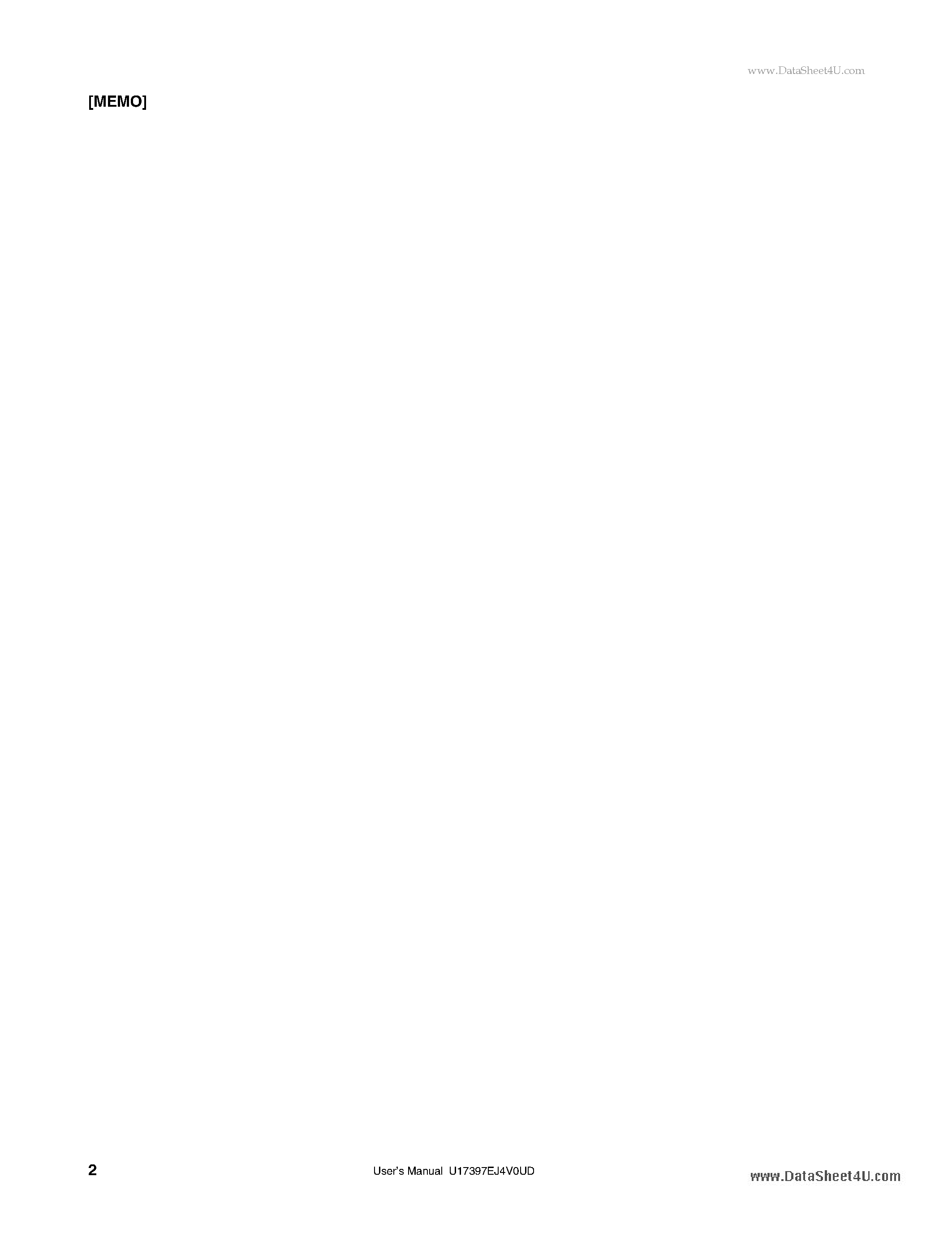 Даташит на микросхему UPD78F0544 страница 2 Даташит UPD78F0544 - (UPD78F054x) 8-Bit Single-Chip Microcontrollers страница 2