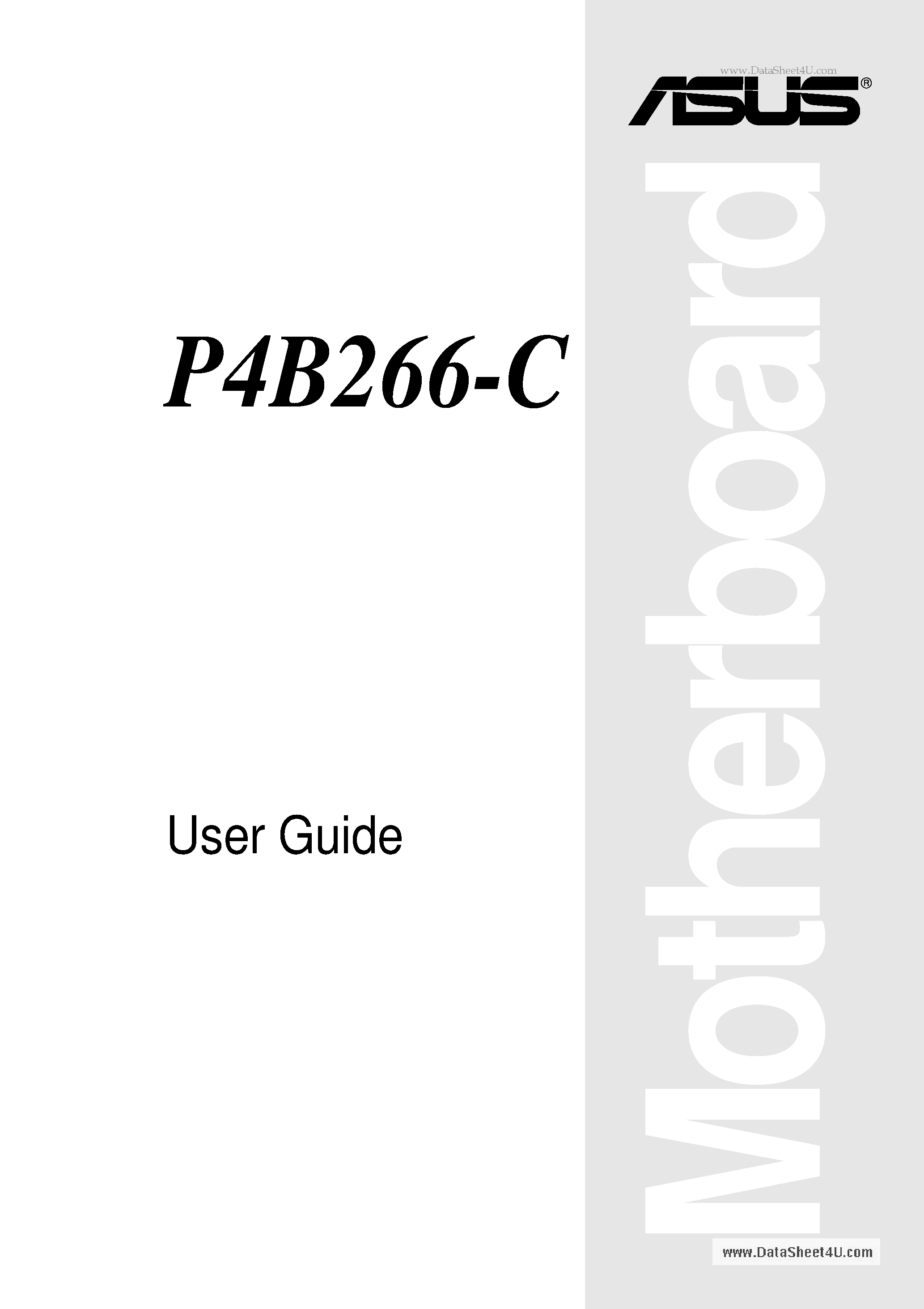 Datasheet P4B266-C page 1 Datasheet P4B266-C - User Guide page 1