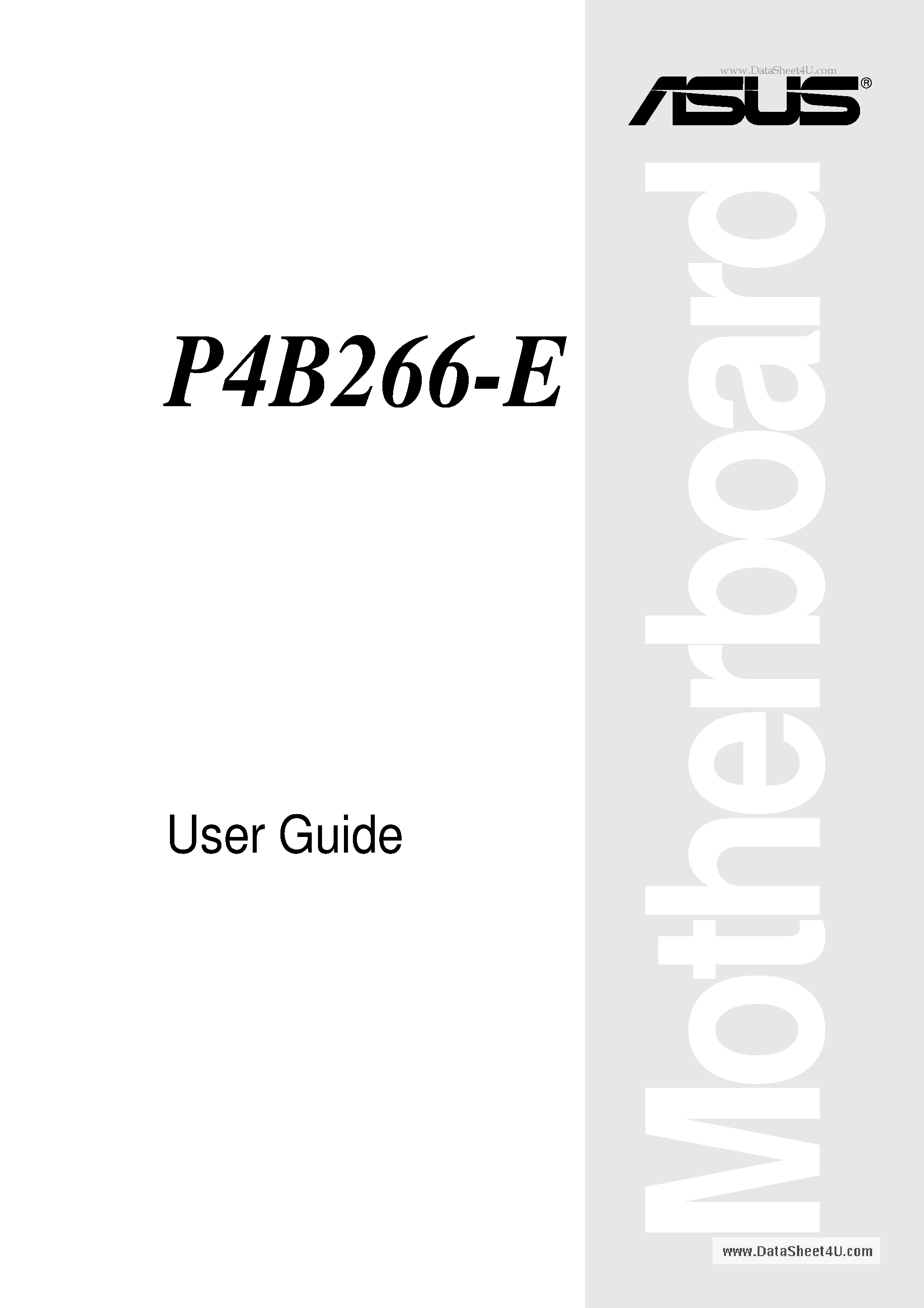 Даташит P4B266-E - User Guide страница 1