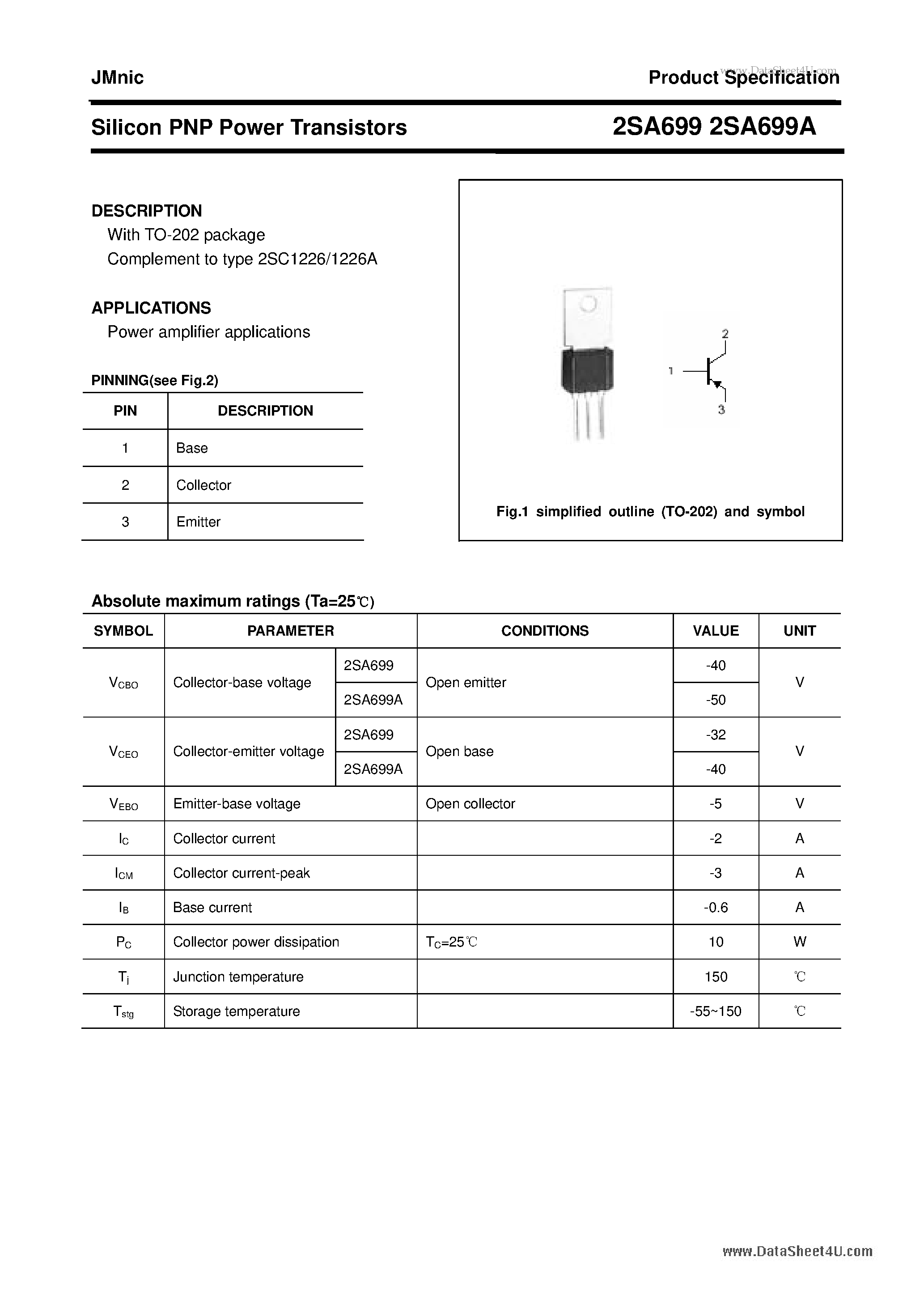 Даташит на микросхему A699A страница 1 Даташит A699A - Search -----> 2SA699A страница 1