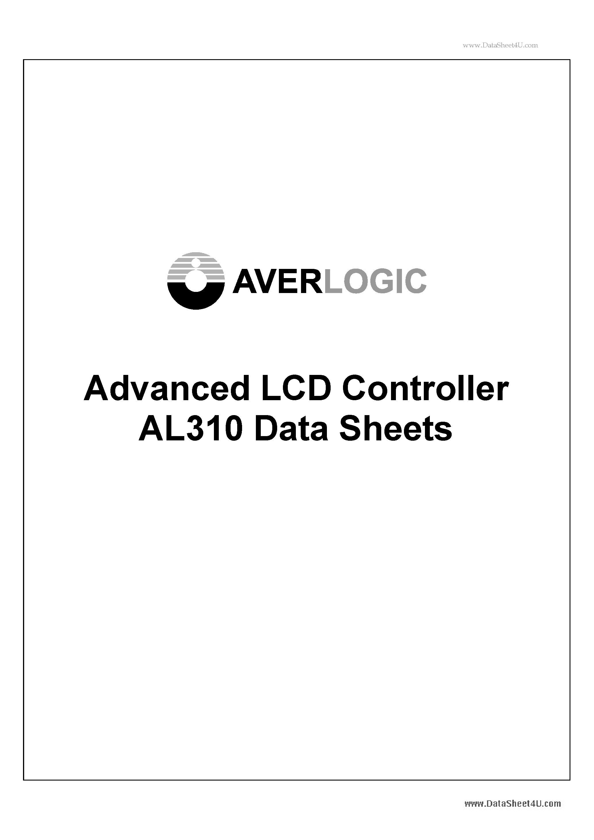 Datasheet AL310 - Advanced LCD Controller page 1