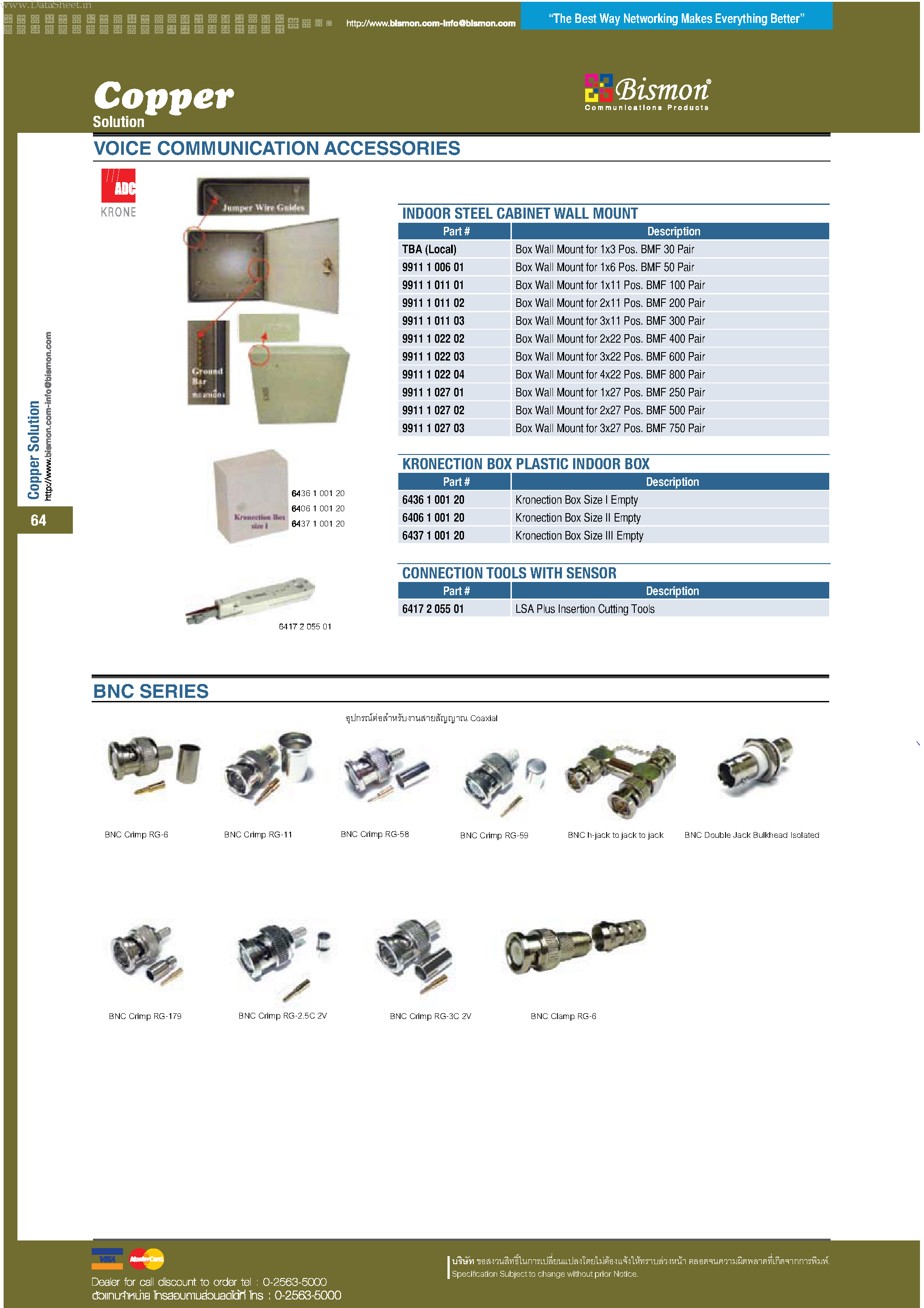 Datasheet 6417-2-055-01 - VOICE COMMUNICATION ACCESSORIES page 2