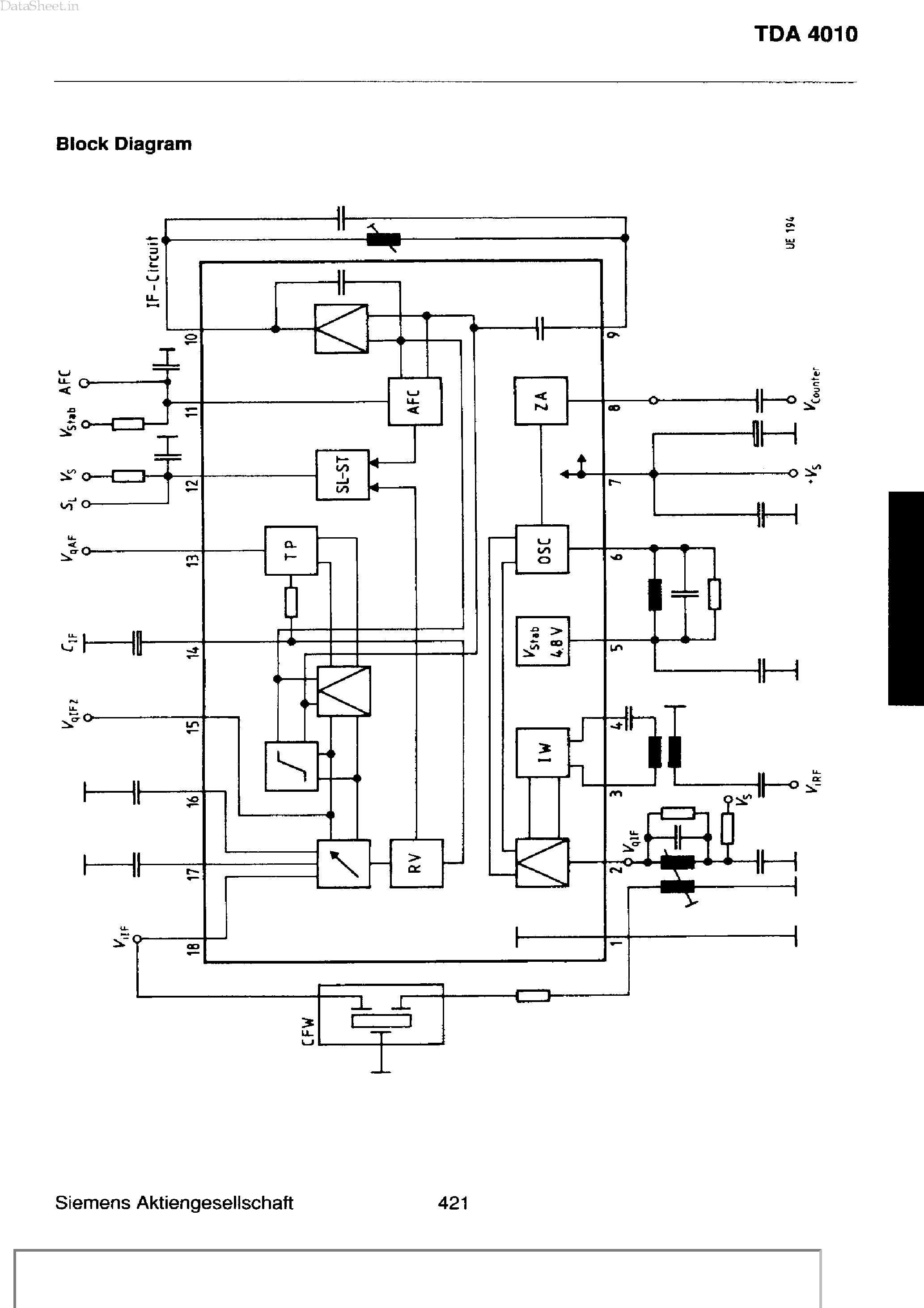 Datasheet TDA4010 page 2 Datasheet TDA4010 - AM RECEIVER page 2