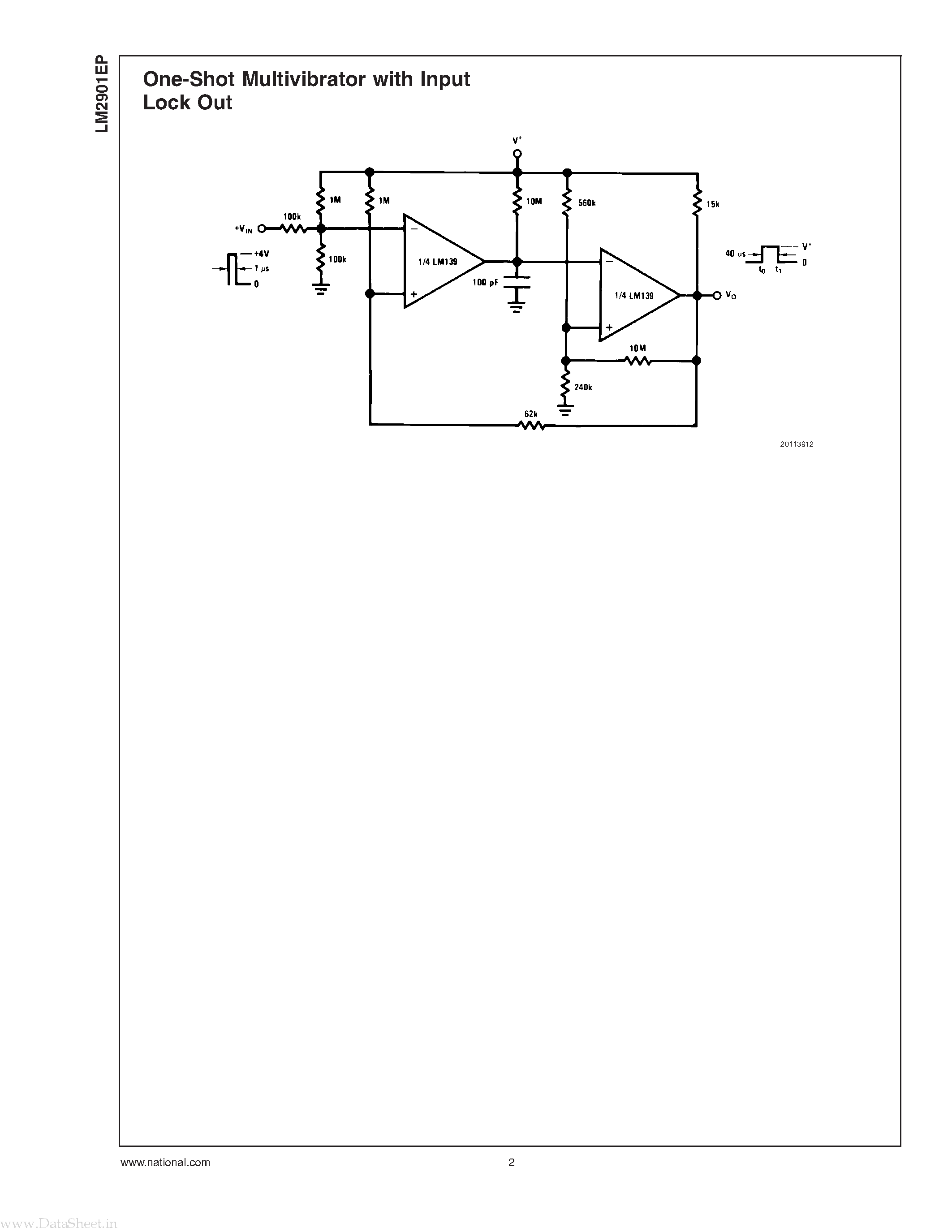 Datasheet LM2901EP - Low Power Low Offset Voltage Quad Comparators page 2