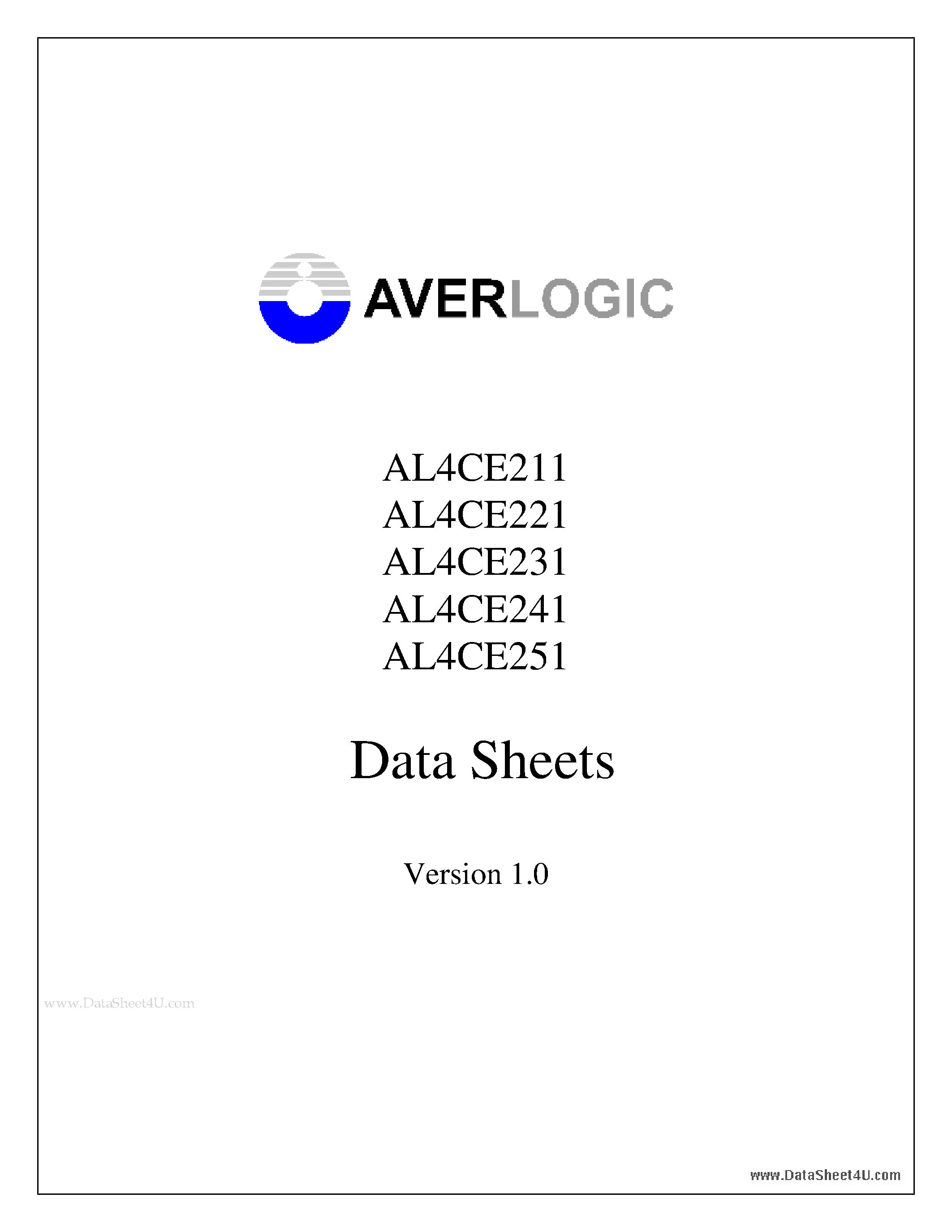 Даташит AL4CE211 - 9-bit Synchronous Fifo страница 1