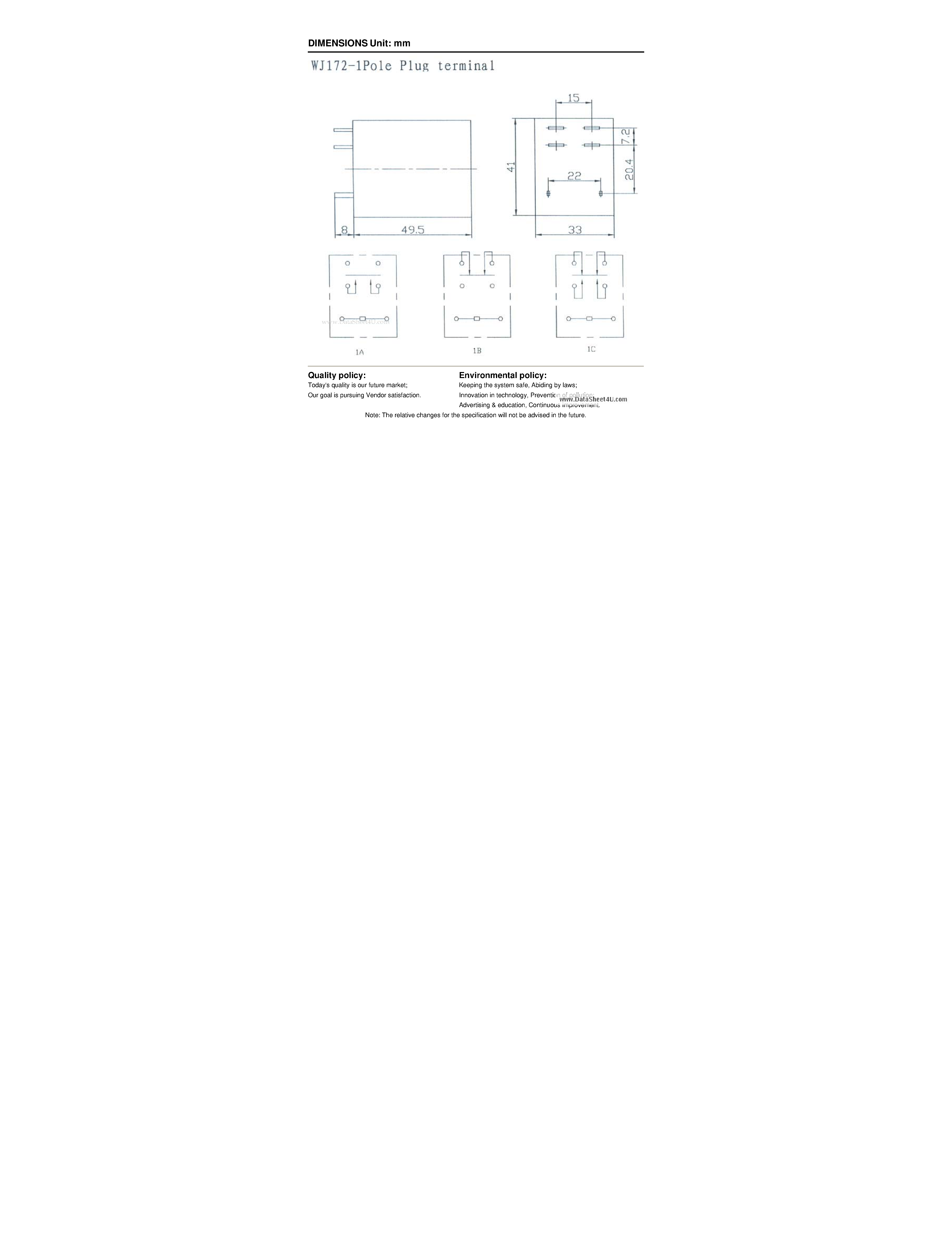 Datasheet WJ172 - POWER RELAY page 2