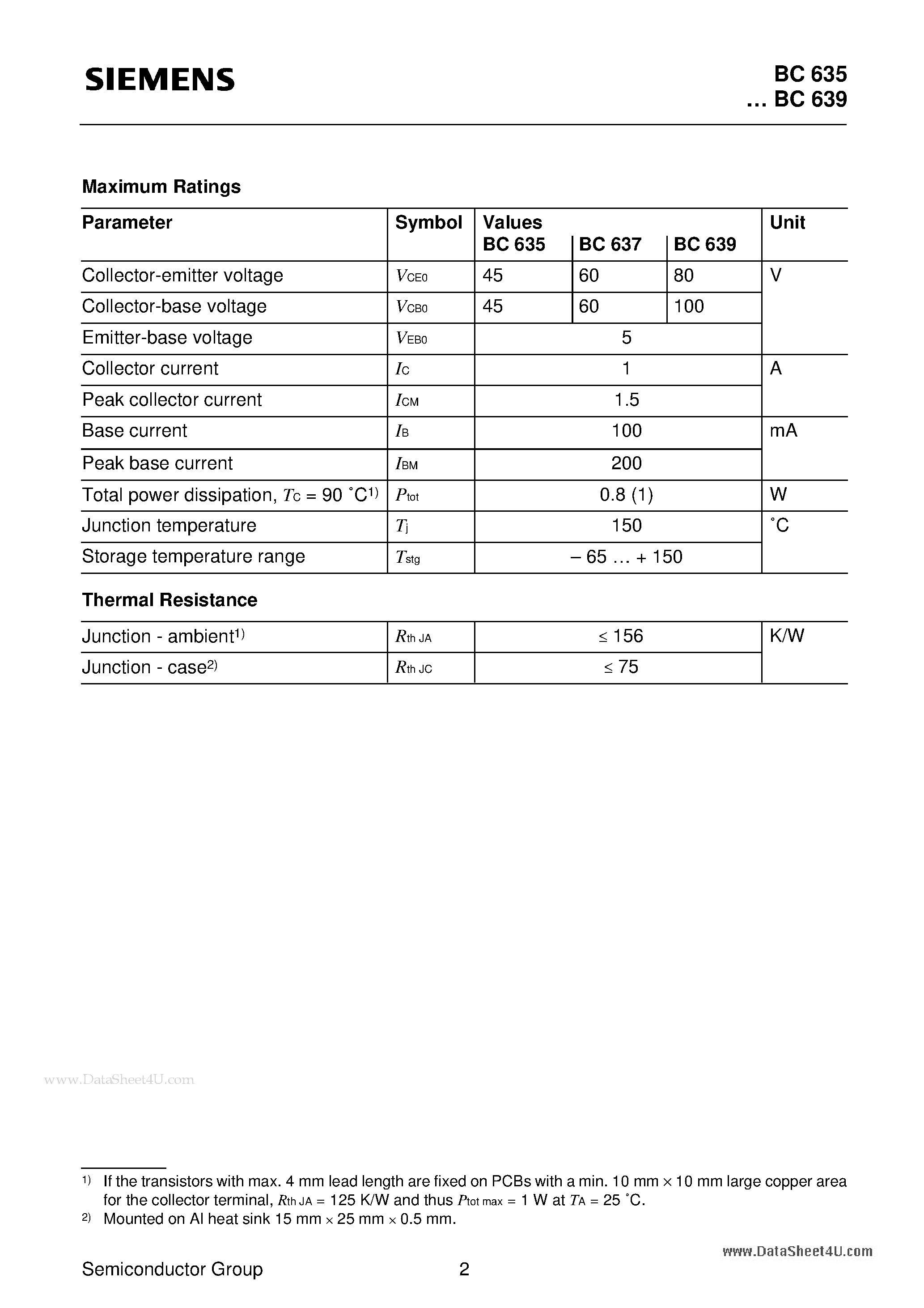 Datasheet Q68000 - NPN Silicon AF Transistors page 2