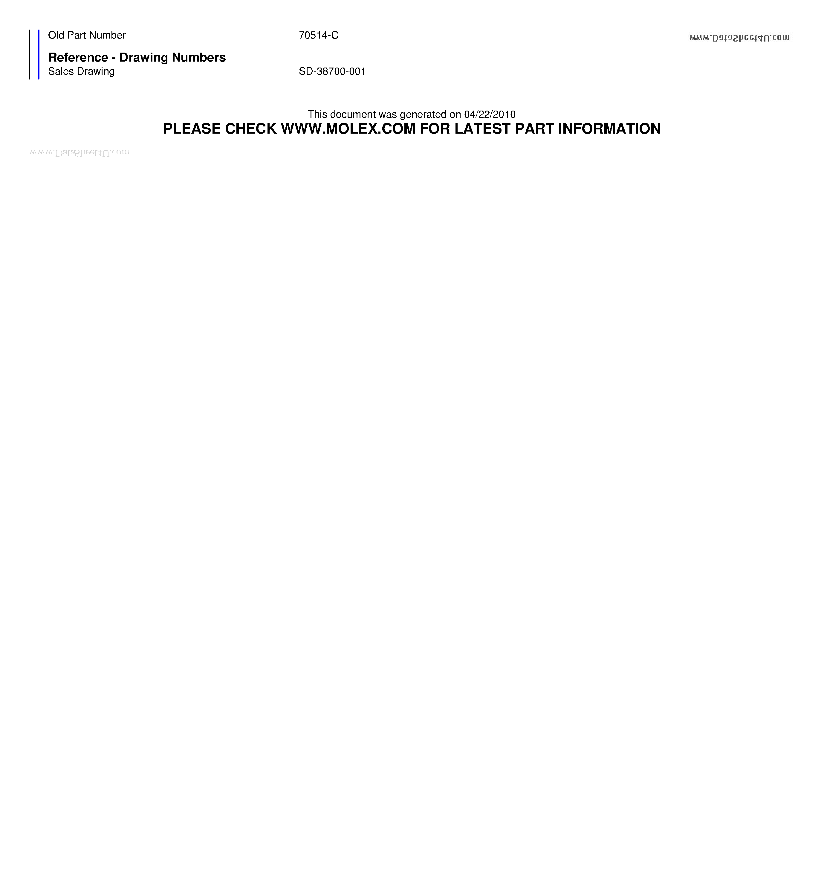 Datasheet 70514-C page 2 Datasheet 70514-C - 8.26mm (.325) Pitch Beau PCB Terminal Strip page 2