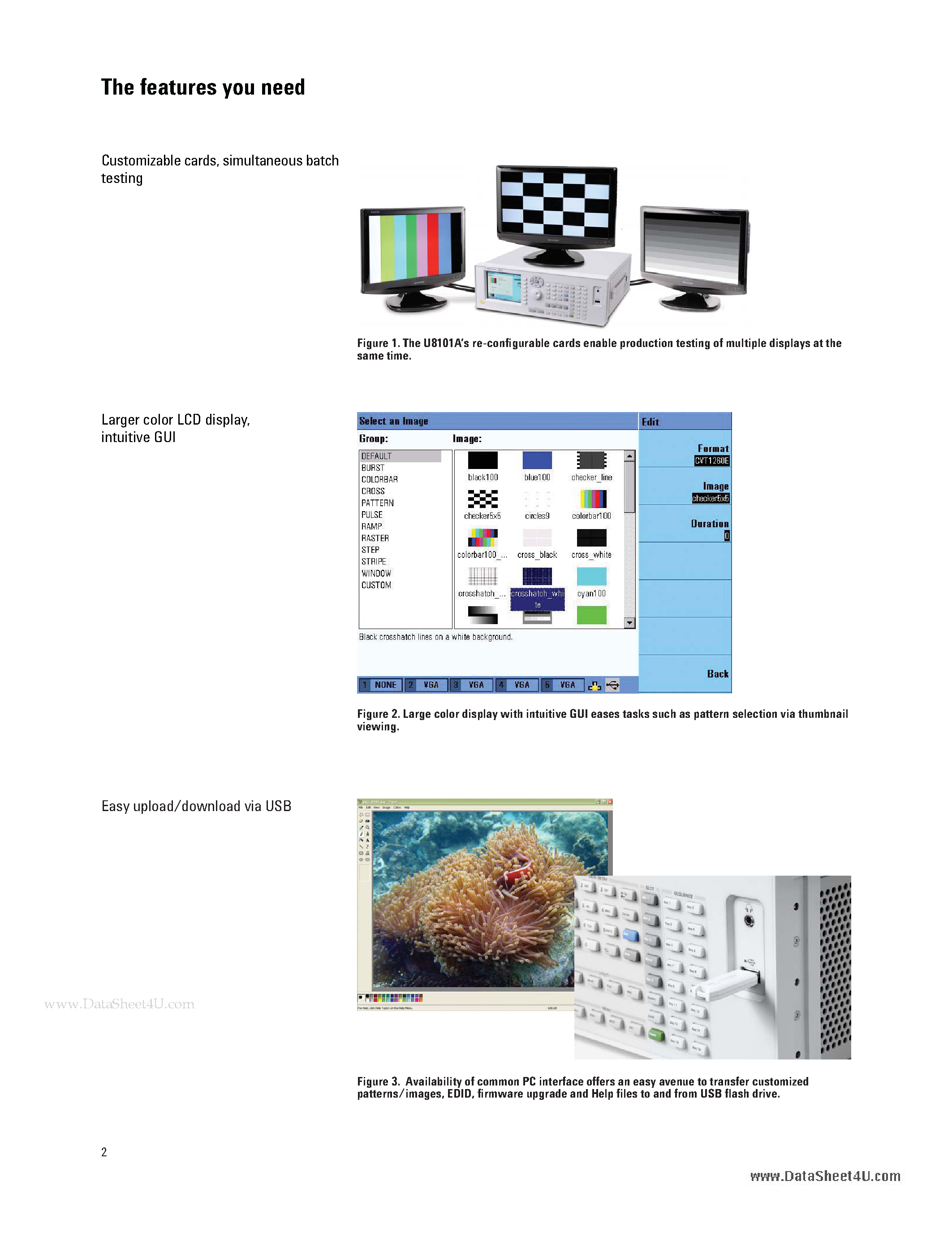 Даташит на микросхему U8101A страница 2 Даташит U8101A - Customizable and Fewer Steps to Test страница 2