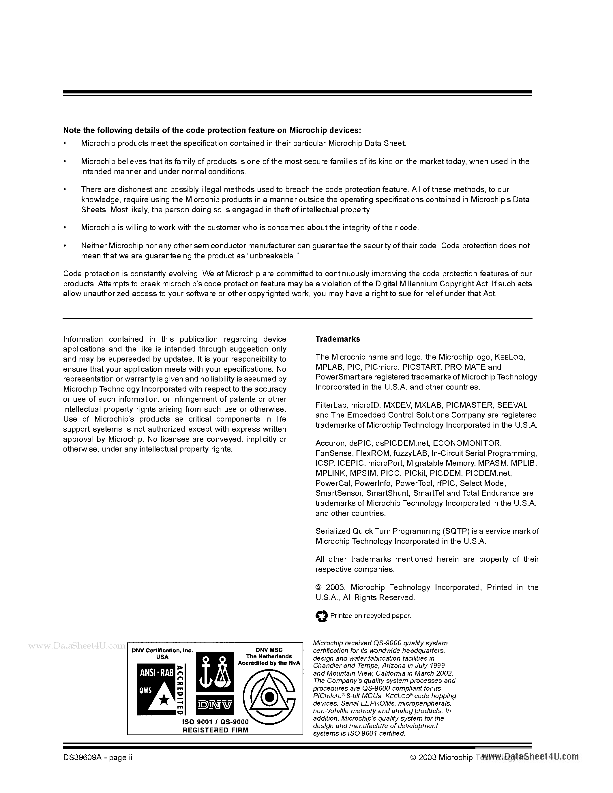 Datasheet PIC18FXX20 - 64/80-Pin High Performance 1 Mbit Enhanced FLASH Microcontrollers page 2