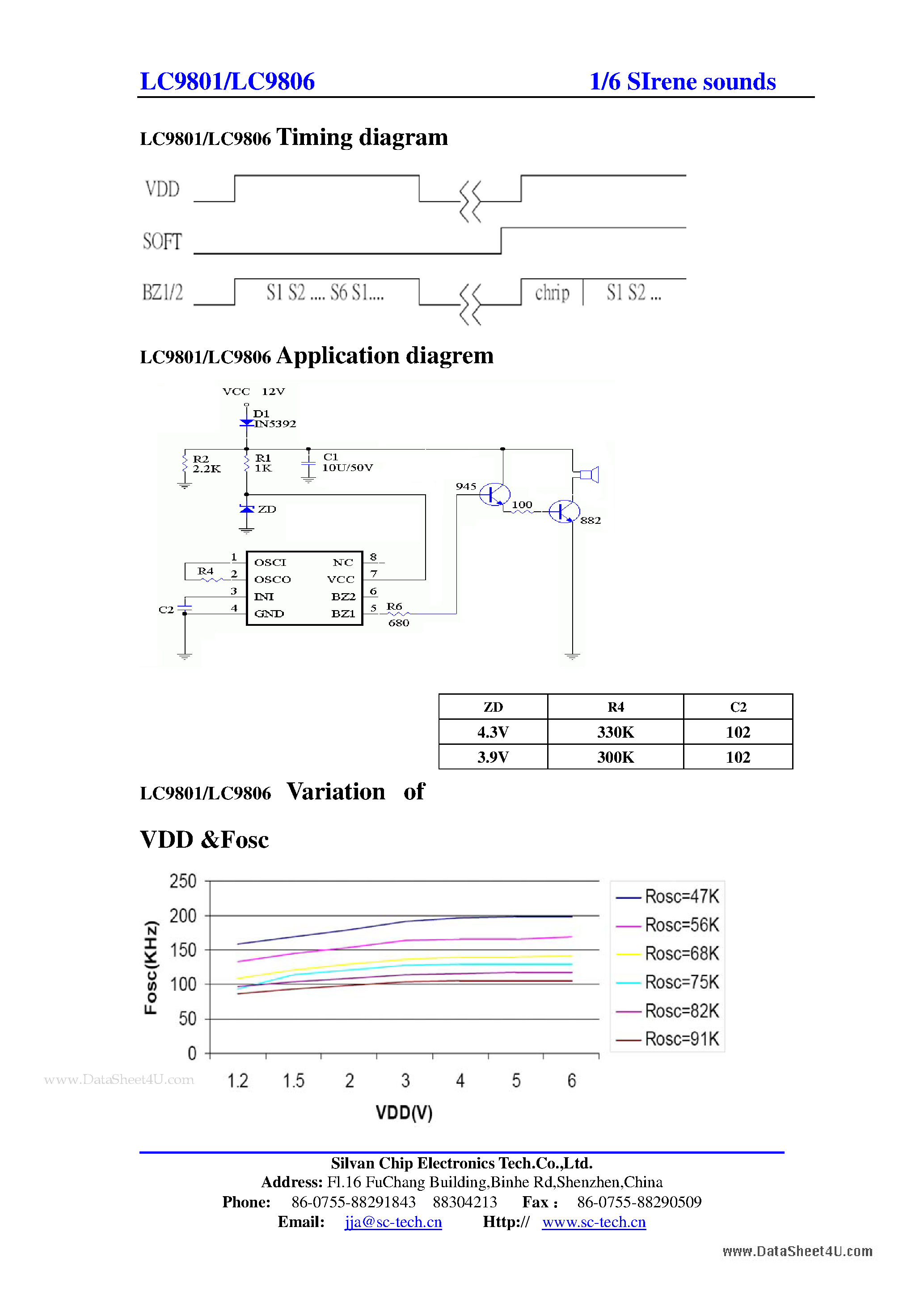 Даташит на микросхему LC9801 страница 2 Даташит LC9801 - (LC9801 / LC9806) CMOS IC страница 2