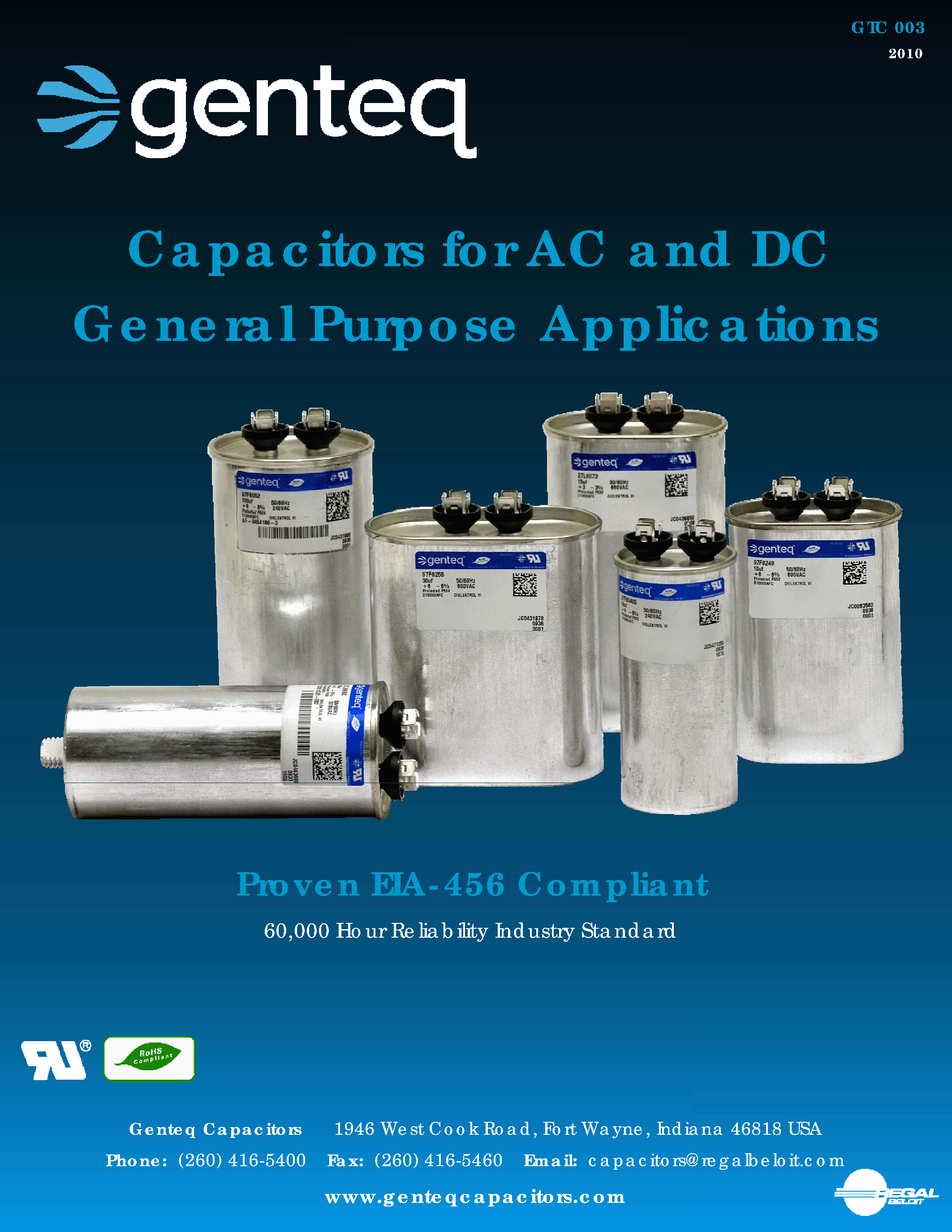 Datasheet 97F8046 - Capacitors page 1