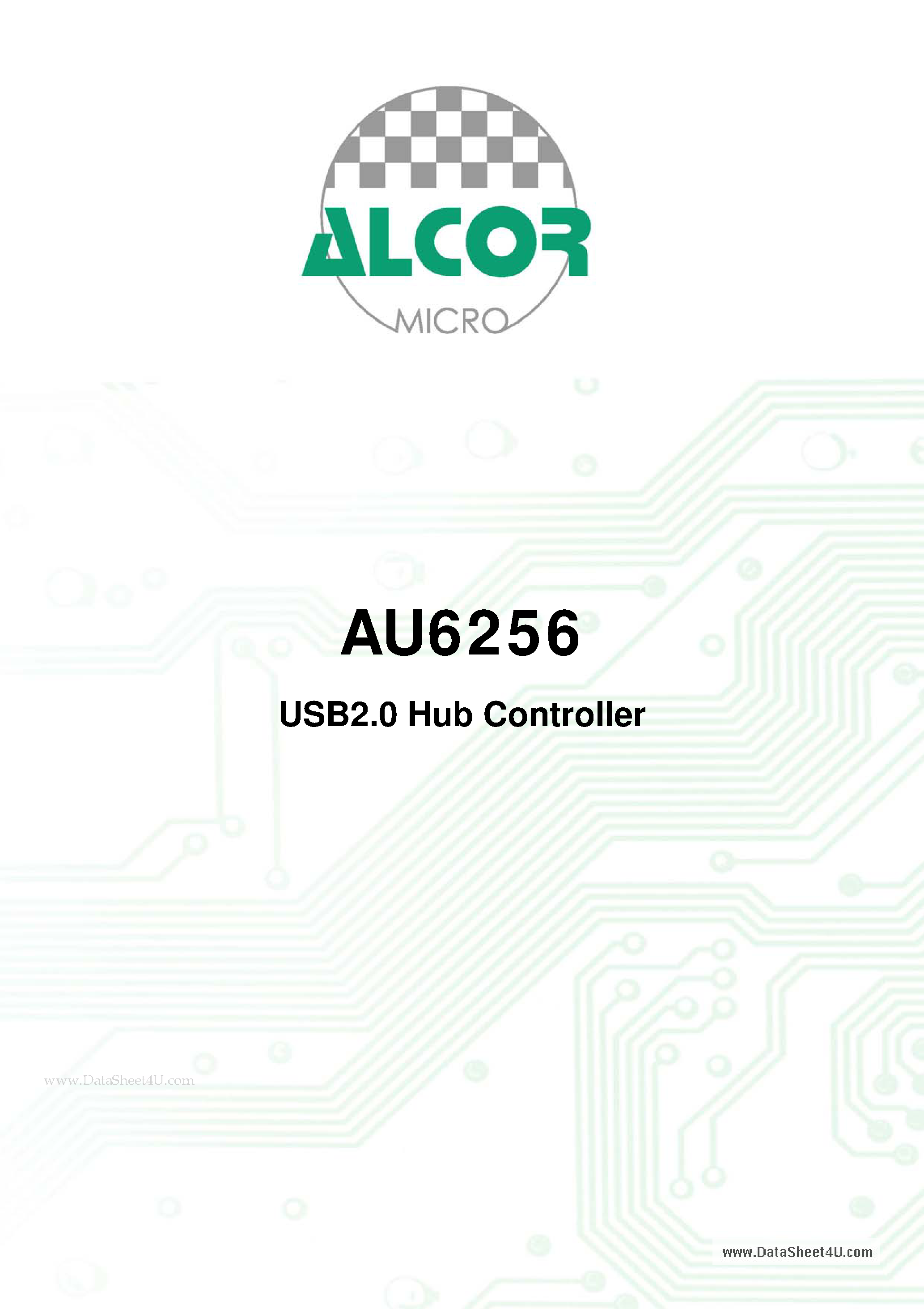 Datasheet AU6256 - USB2.0 Hub Controller page 2