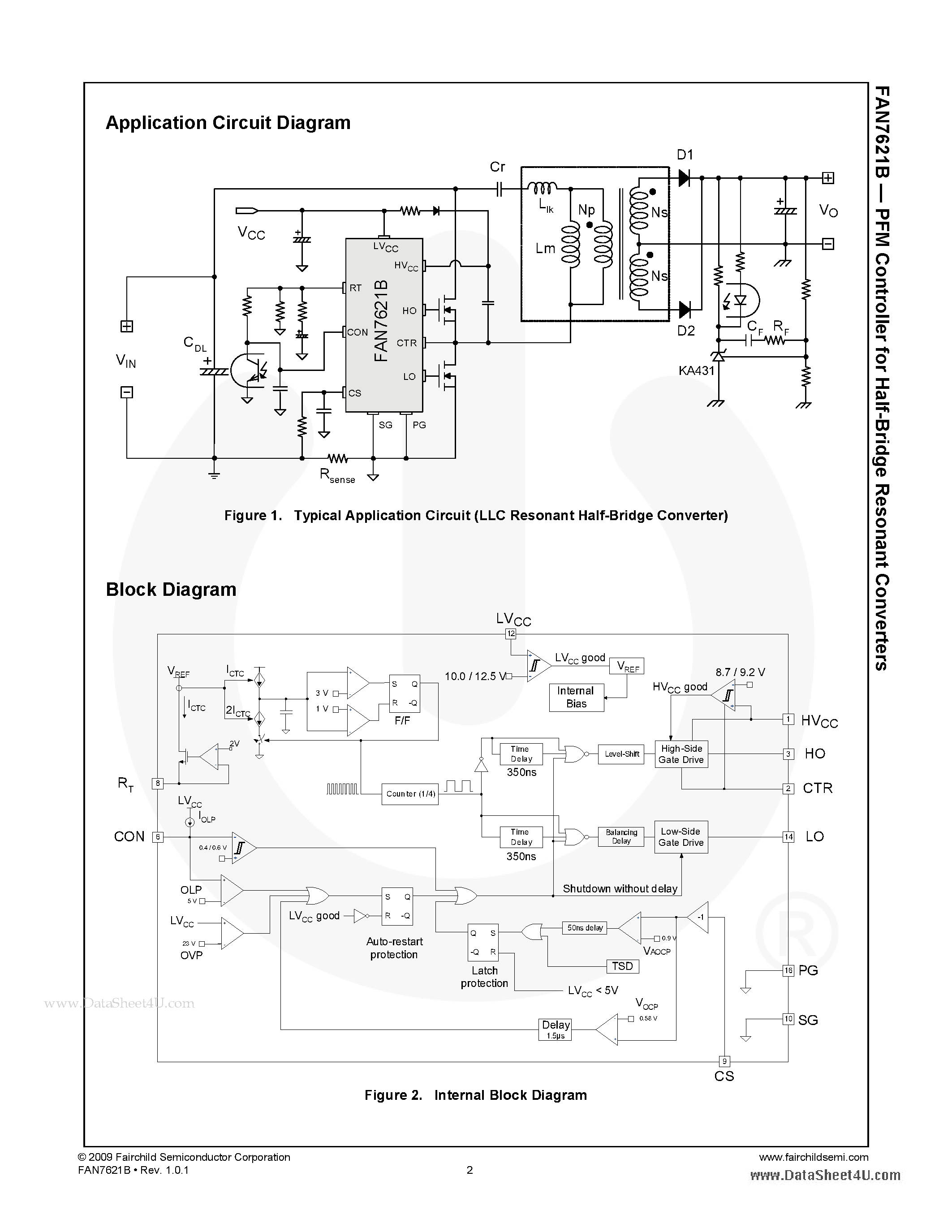 Даташит на микросхему FAN7621B страница 2 Даташит FAN7621B - PFM Controller страница 2