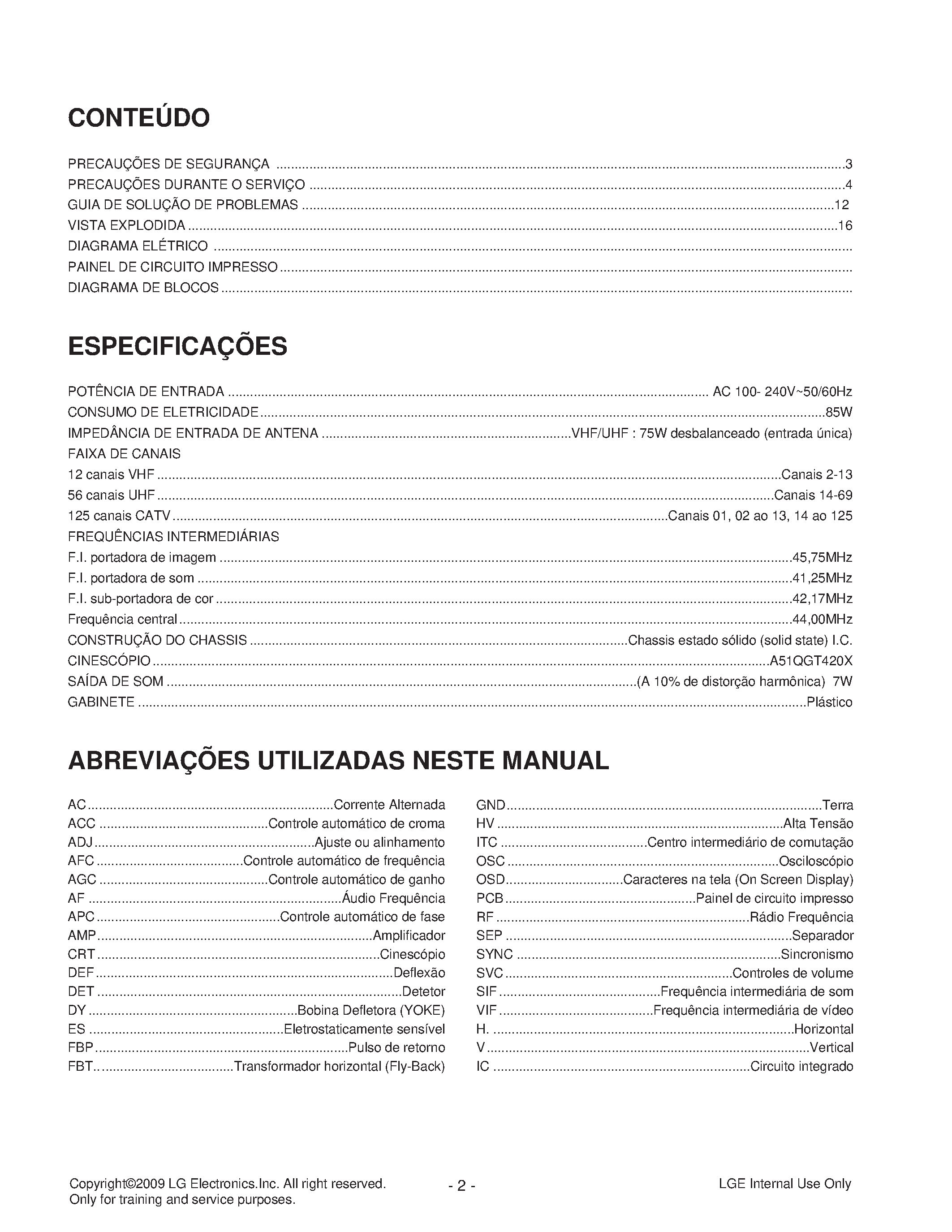 Datasheet 21FU4RL - TELEVISOR A COLORES page 2