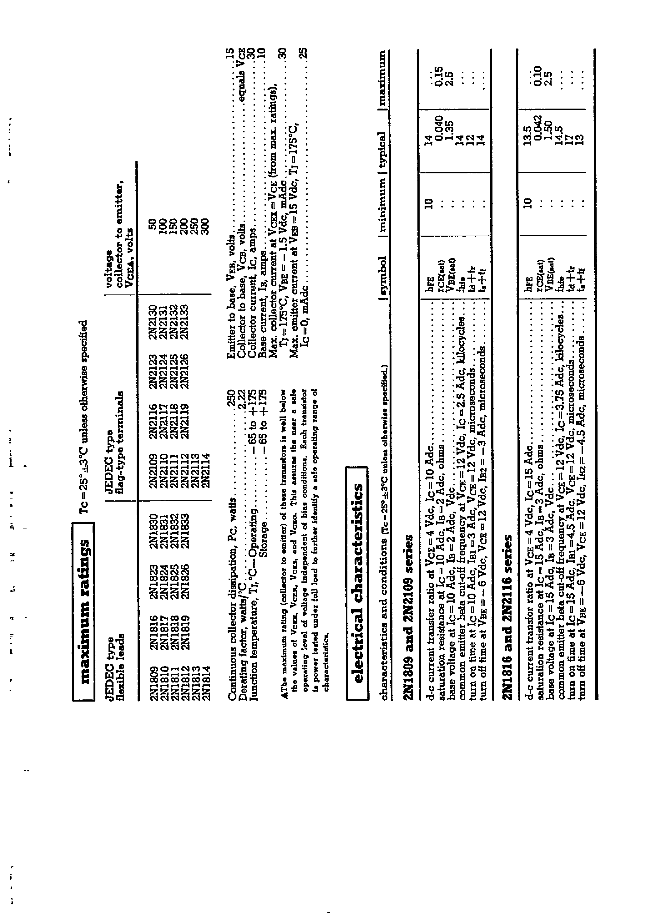 Даташит на микросхему 2N1819 страница 2 Даташит 2N1819 - TRANSISTOR страница 2