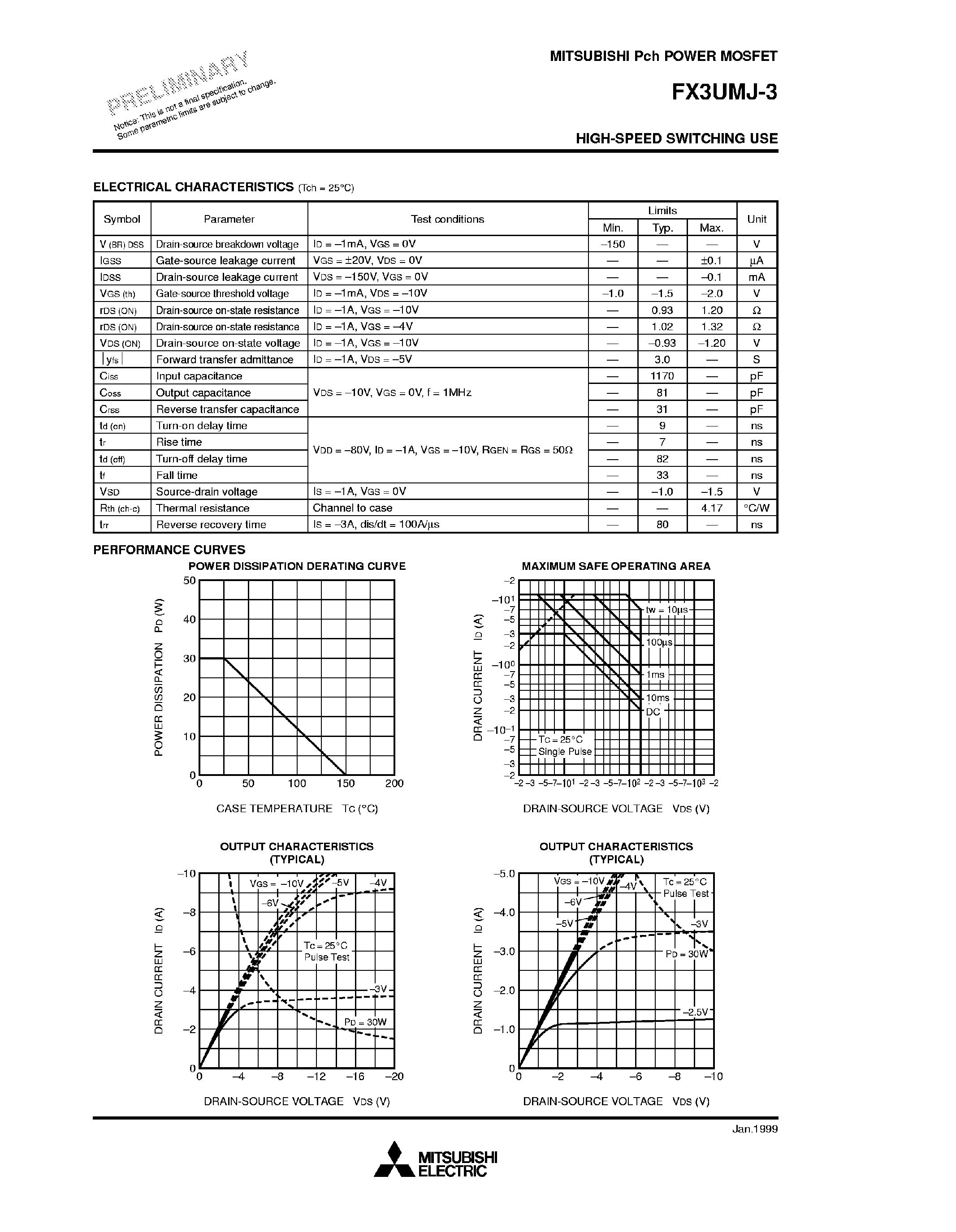 Datasheet FX3UMJ-3 - High Speed Switching Use page 2