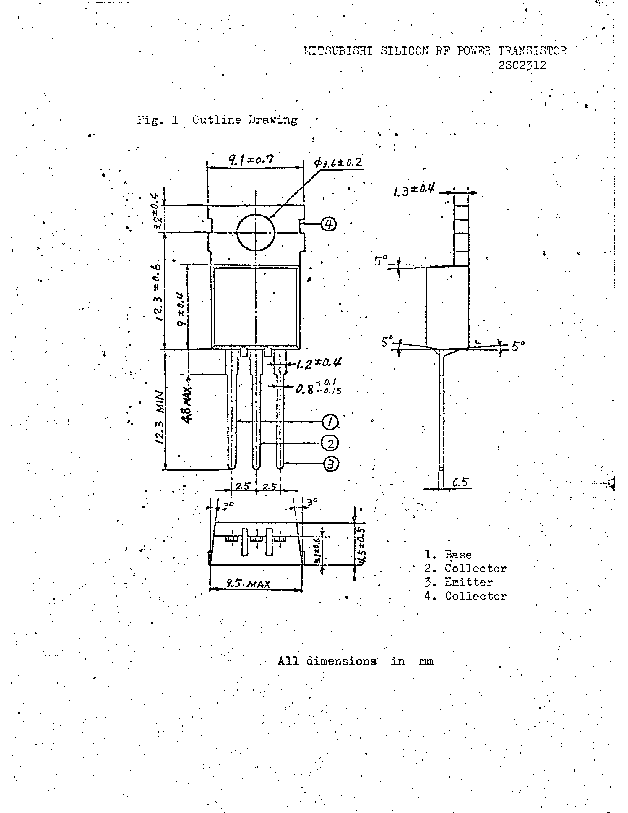 Datasheet 2SC2312 - RF POWER TRANSISTOR page 2