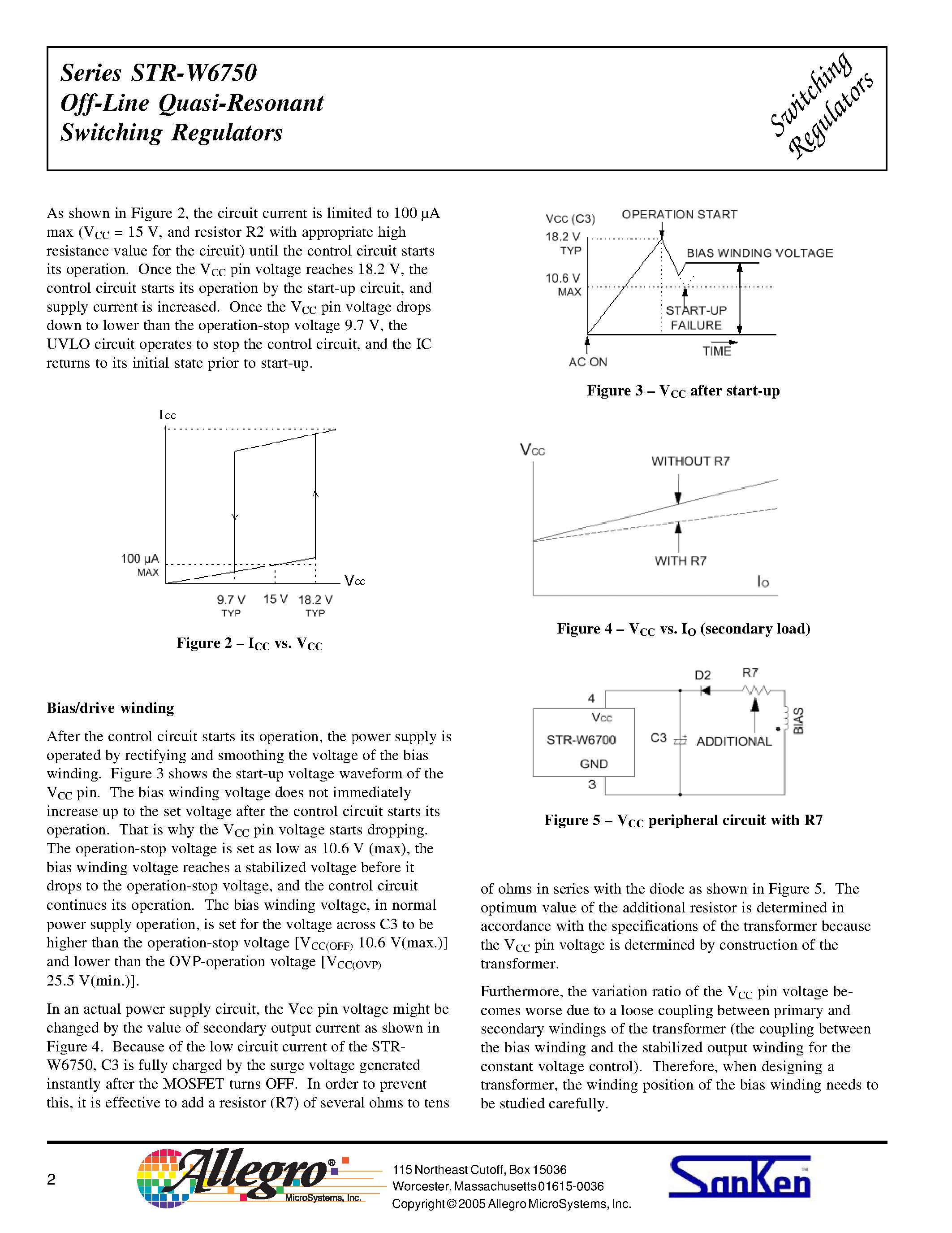 Datasheet STR-W6750 page 2 Datasheet STR-W6750 - Off-Line Quasi-Resonant Switching Regulators page 2