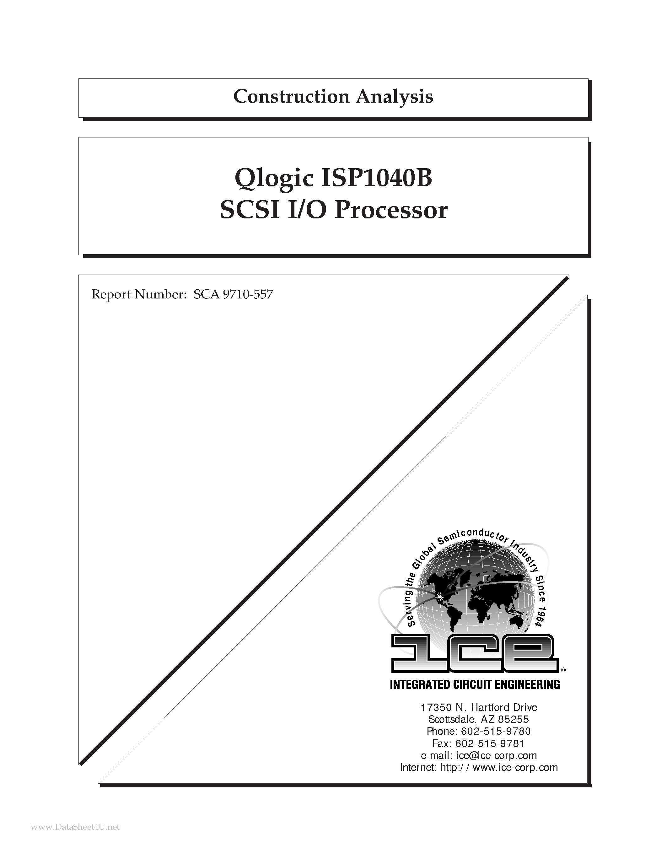 Datasheet ISP1040B - SCSI I/O Processor page 1