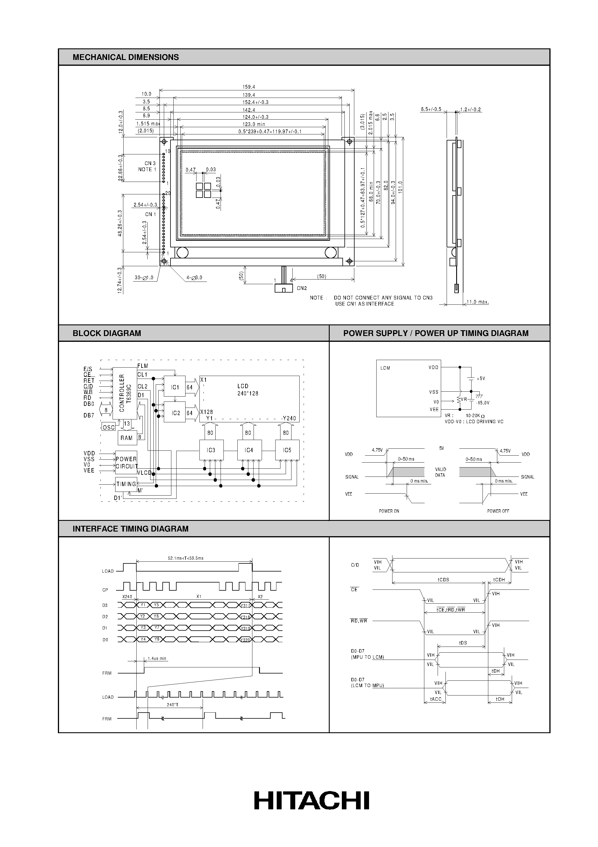 Datasheet MG7420PLFC-X page 2 Datasheet MG7420PLFC-X - LCD Module page 2