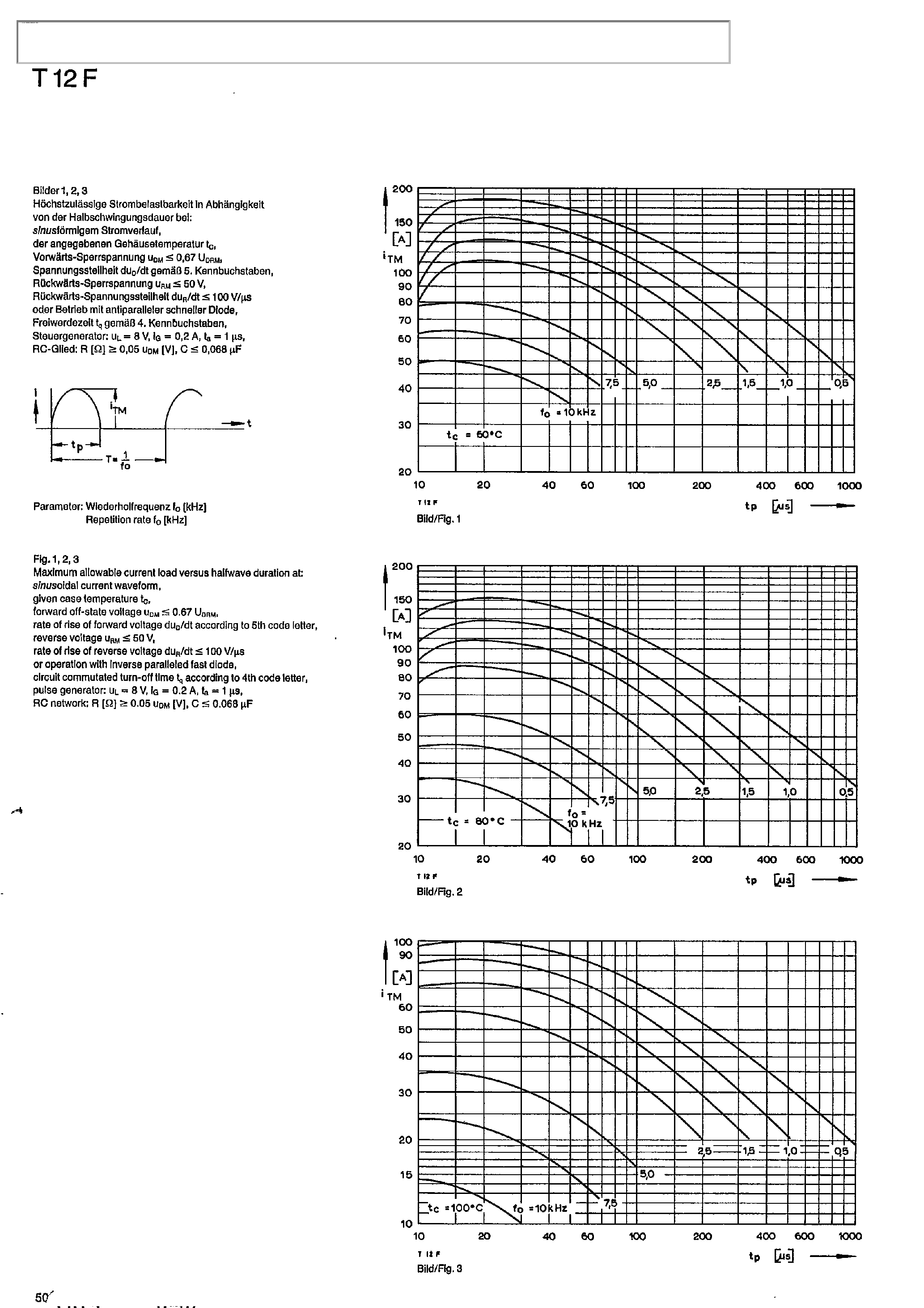 Datasheet T12F page 2 Datasheet T12F - Silicon Controlled Rectifier page 2