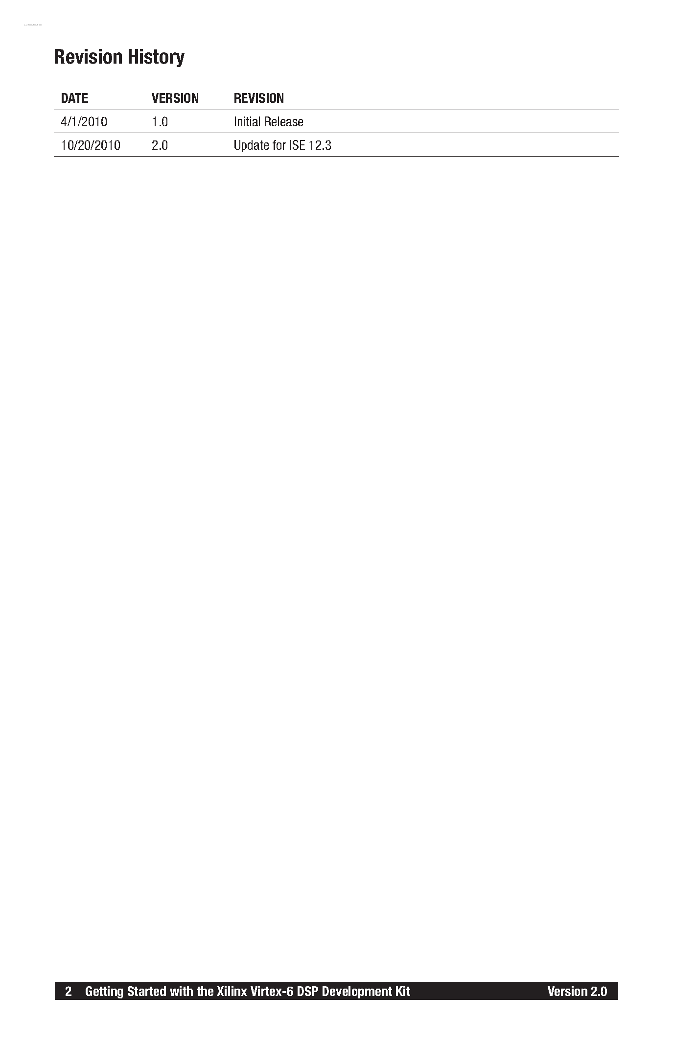 Даташит AES-V6DSP2-LX240T-G-02 - DSP Development Kit страница 2