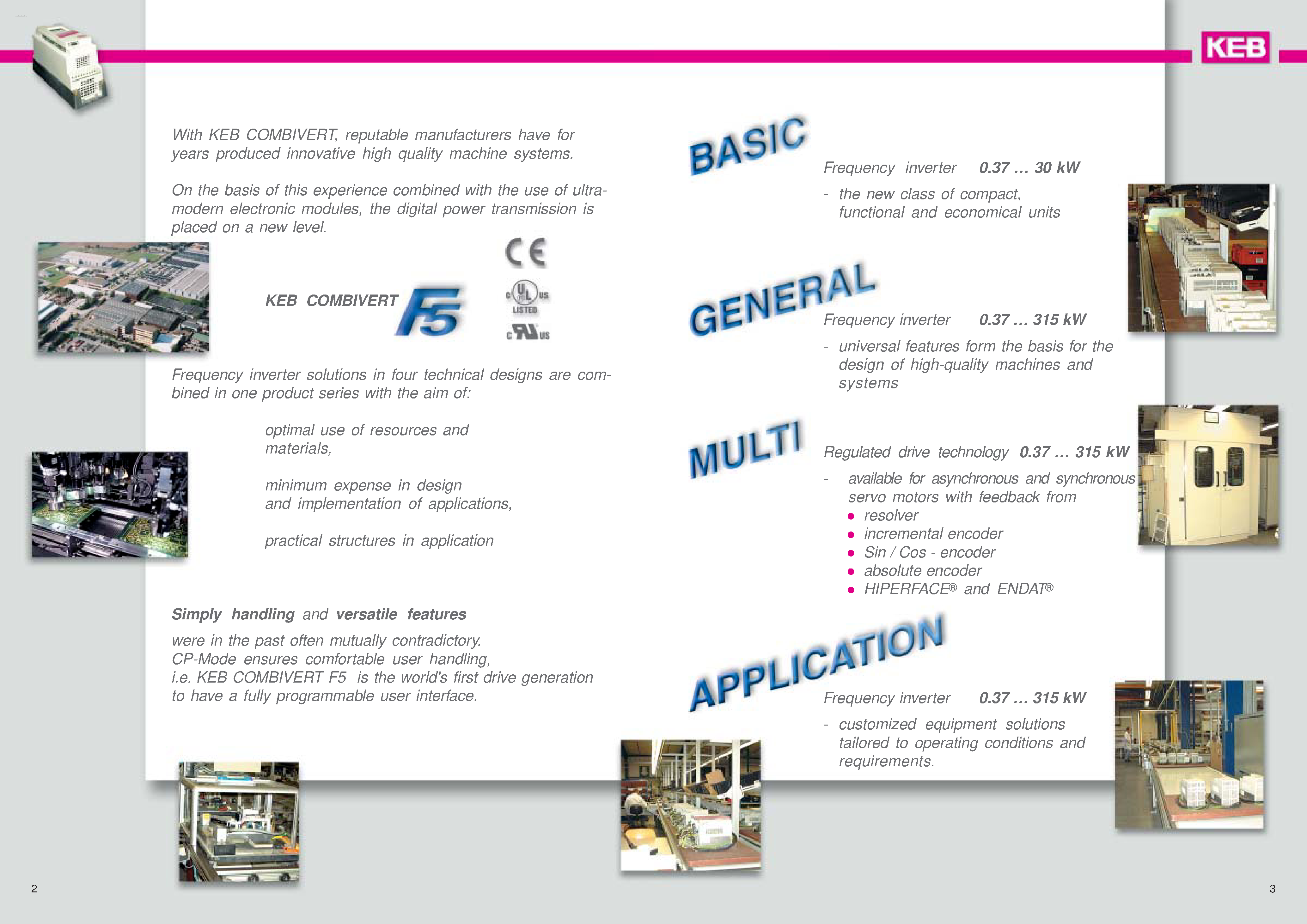 Datasheet 09.F5.G1B-3A00 - More than just a frequency inverter - Leading technique for controlled drive systems page 2