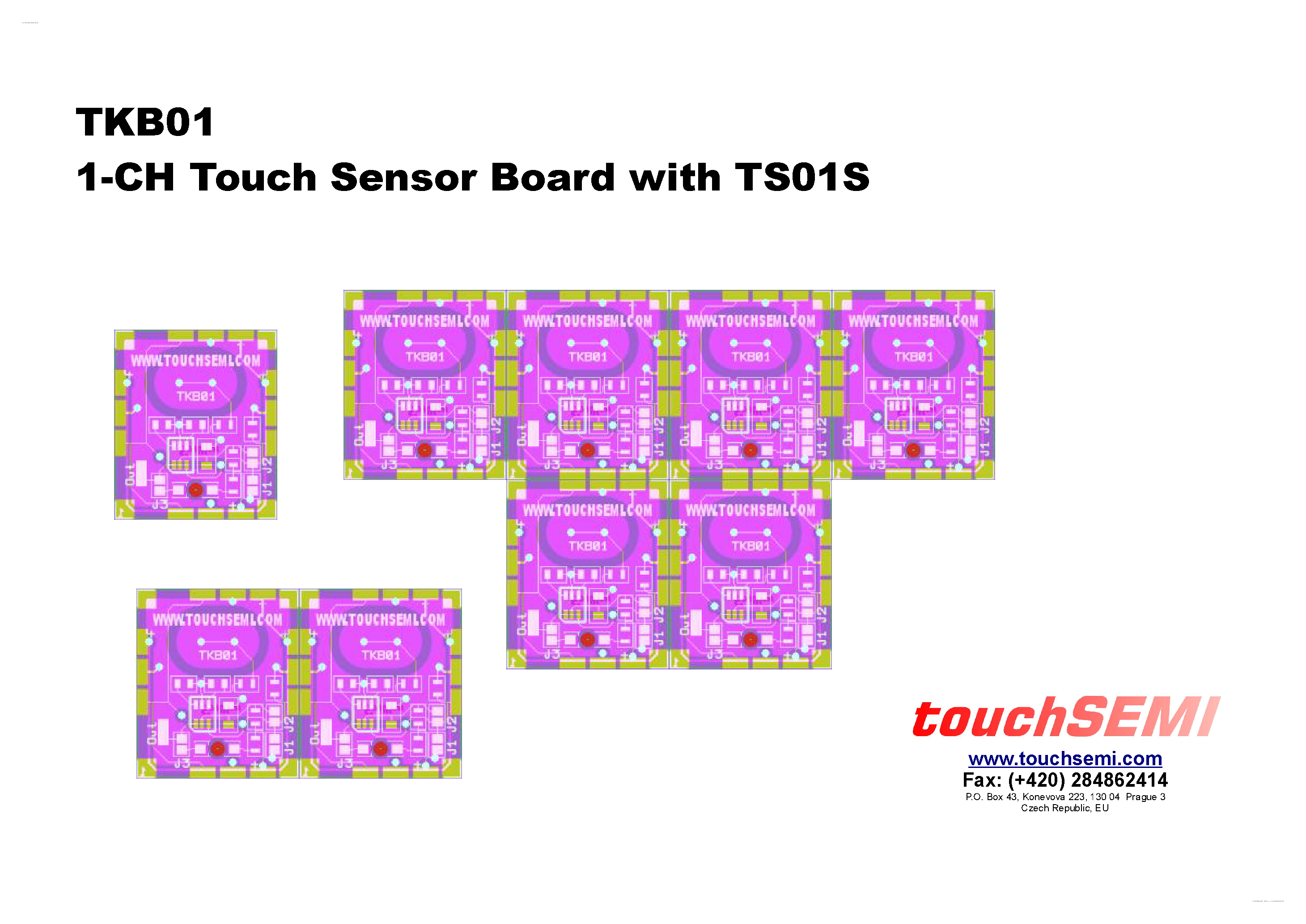 Datasheet TKB01 page 1 Datasheet TKB01 - 1-CH Touch Sensor Board page 1