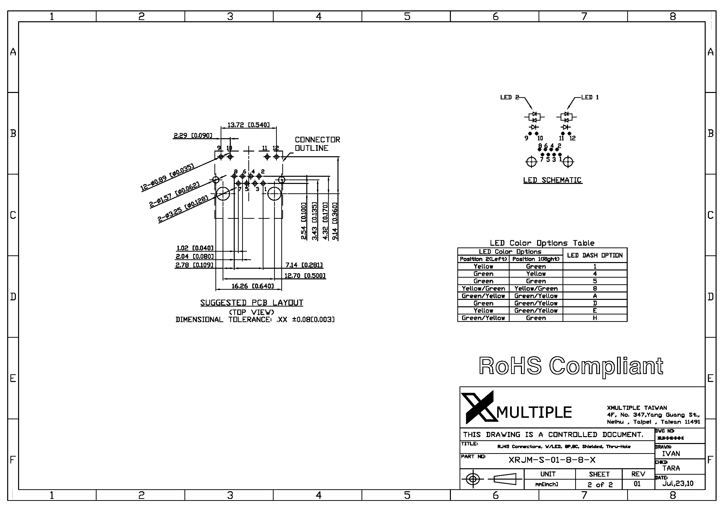 Даташит на микросхему XRJM-S-01-8-8-x страница 2 Даташит XRJM-S-01-8-8-x - Connector страница 2