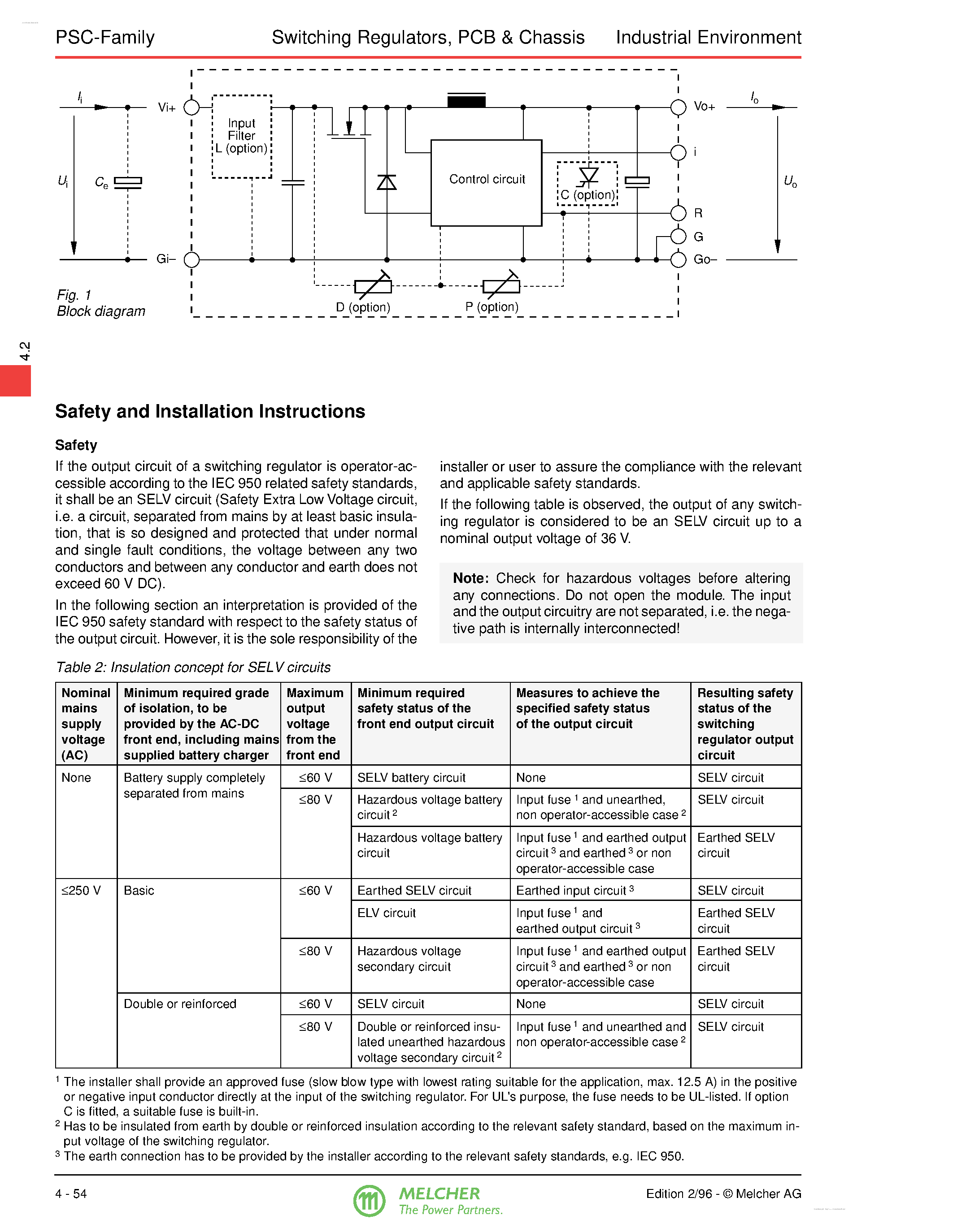 Datasheet PSC128-7iR page 2 Datasheet PSC128-7iR - Positive Switching Regulators page 2