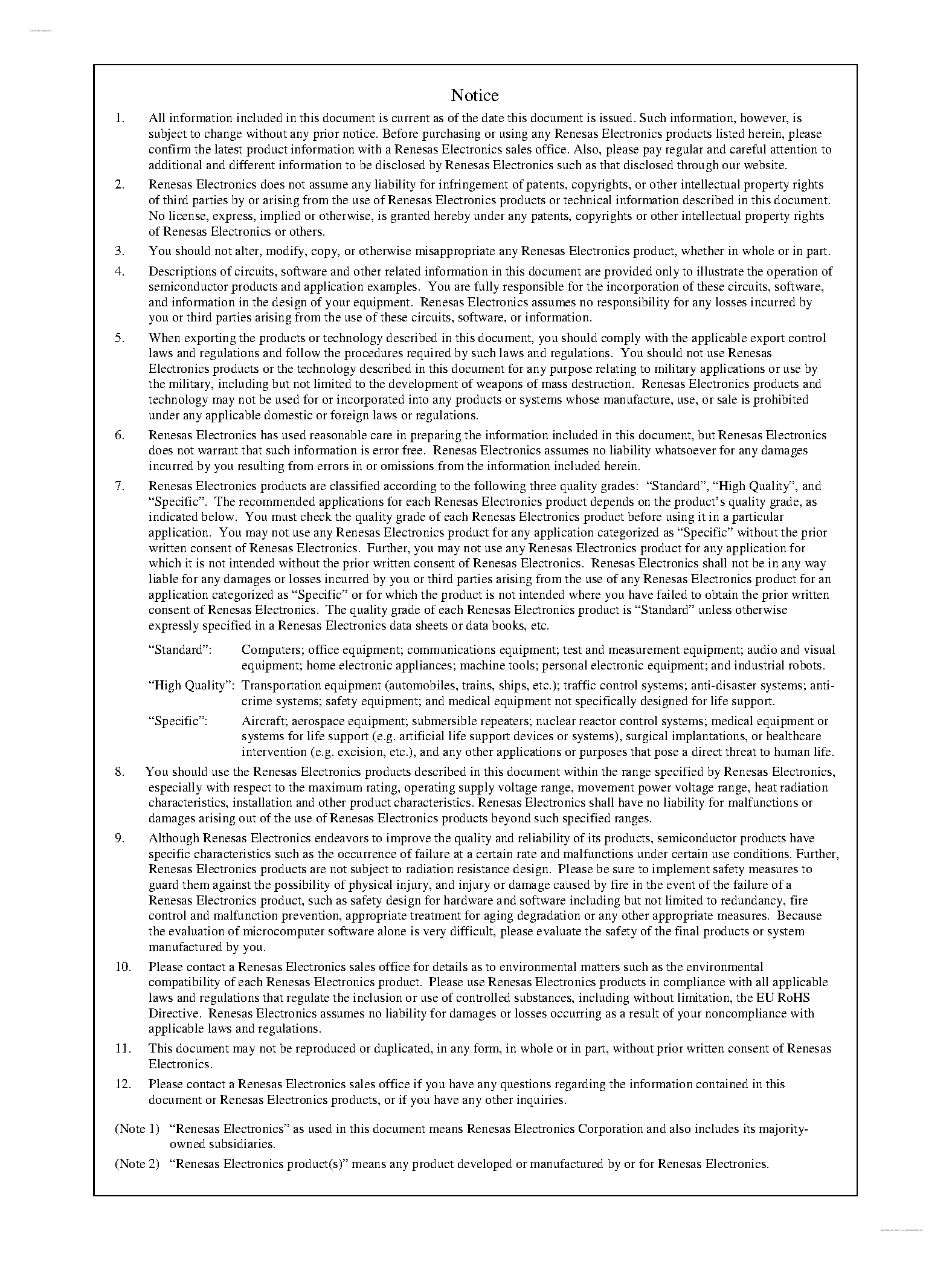 Datasheet SH-1 - (SH-1 / SH-2) 32-Bit RISC Microcomputer page 2