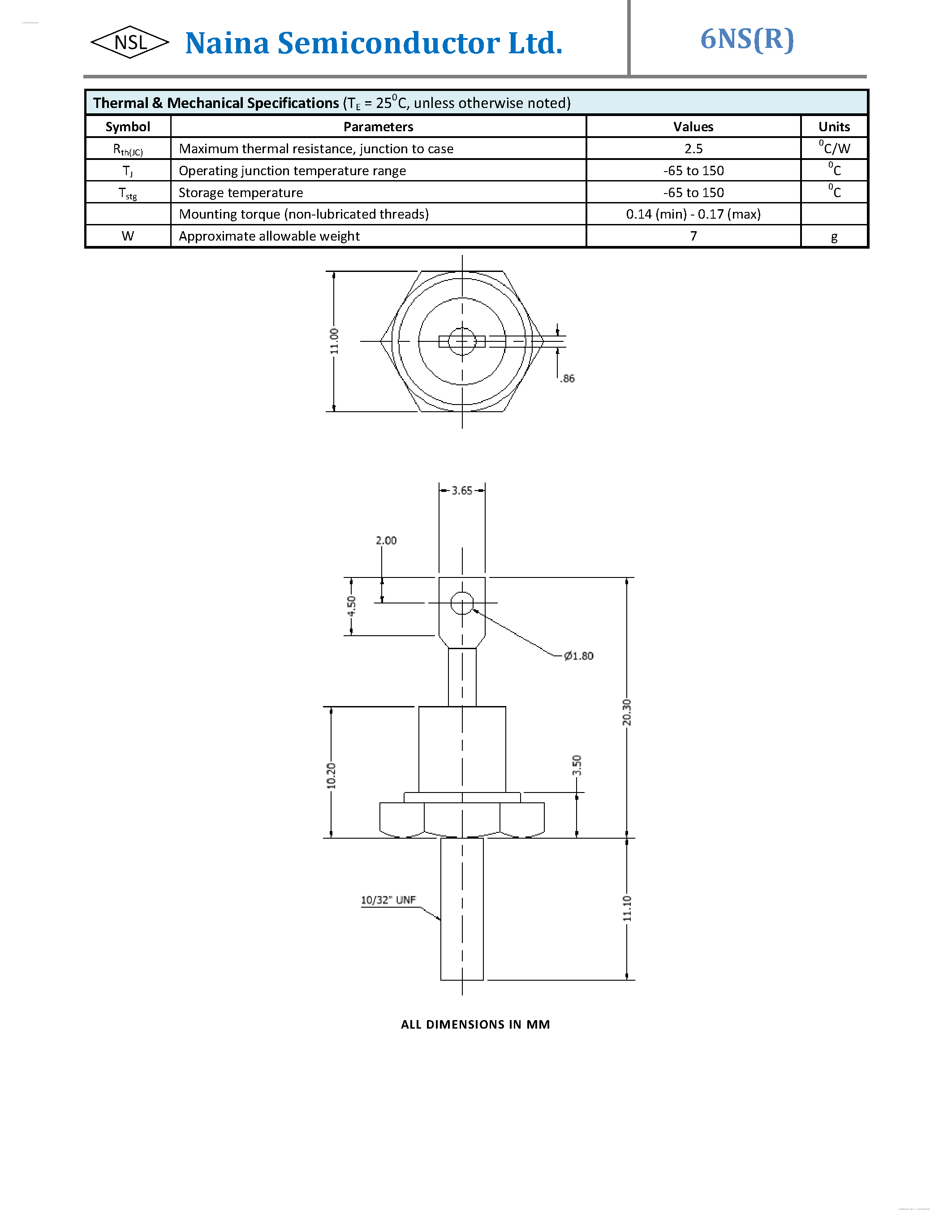 Даташит на микросхему 6NS страница 2 Даташит 6NS - Standard Recovery Diodes страница 2