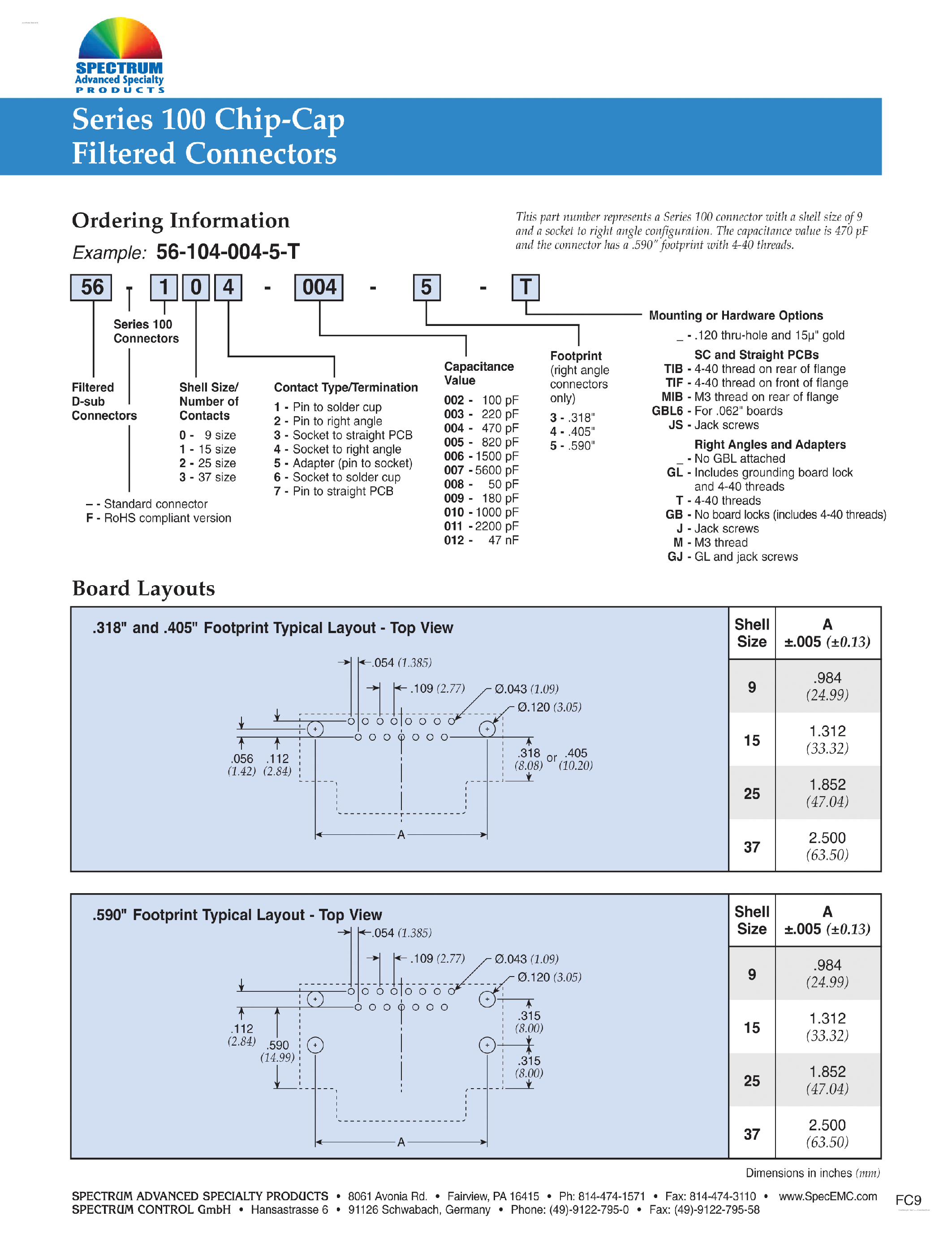 Datasheet 56F101-00x-x-xx - page 2