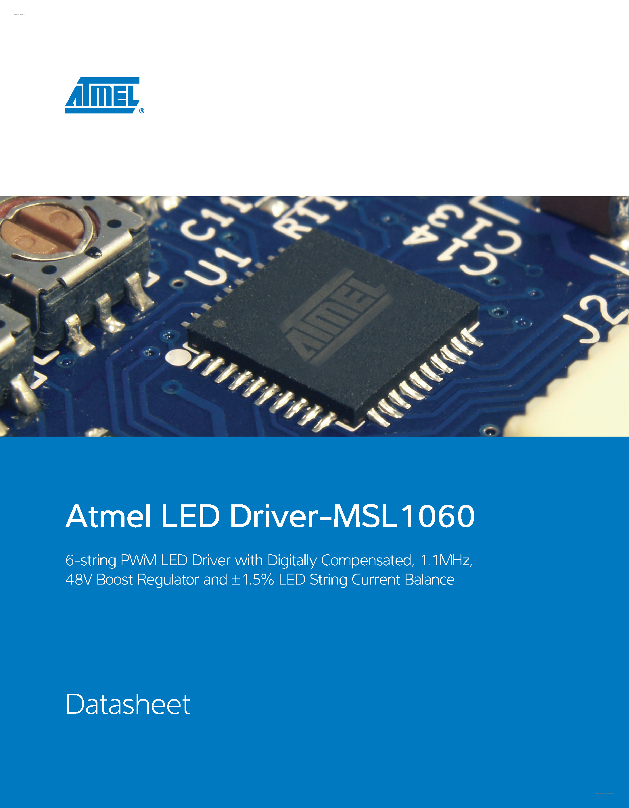 Datasheet MSL1060 - 6-string PWM LED Driver page 1