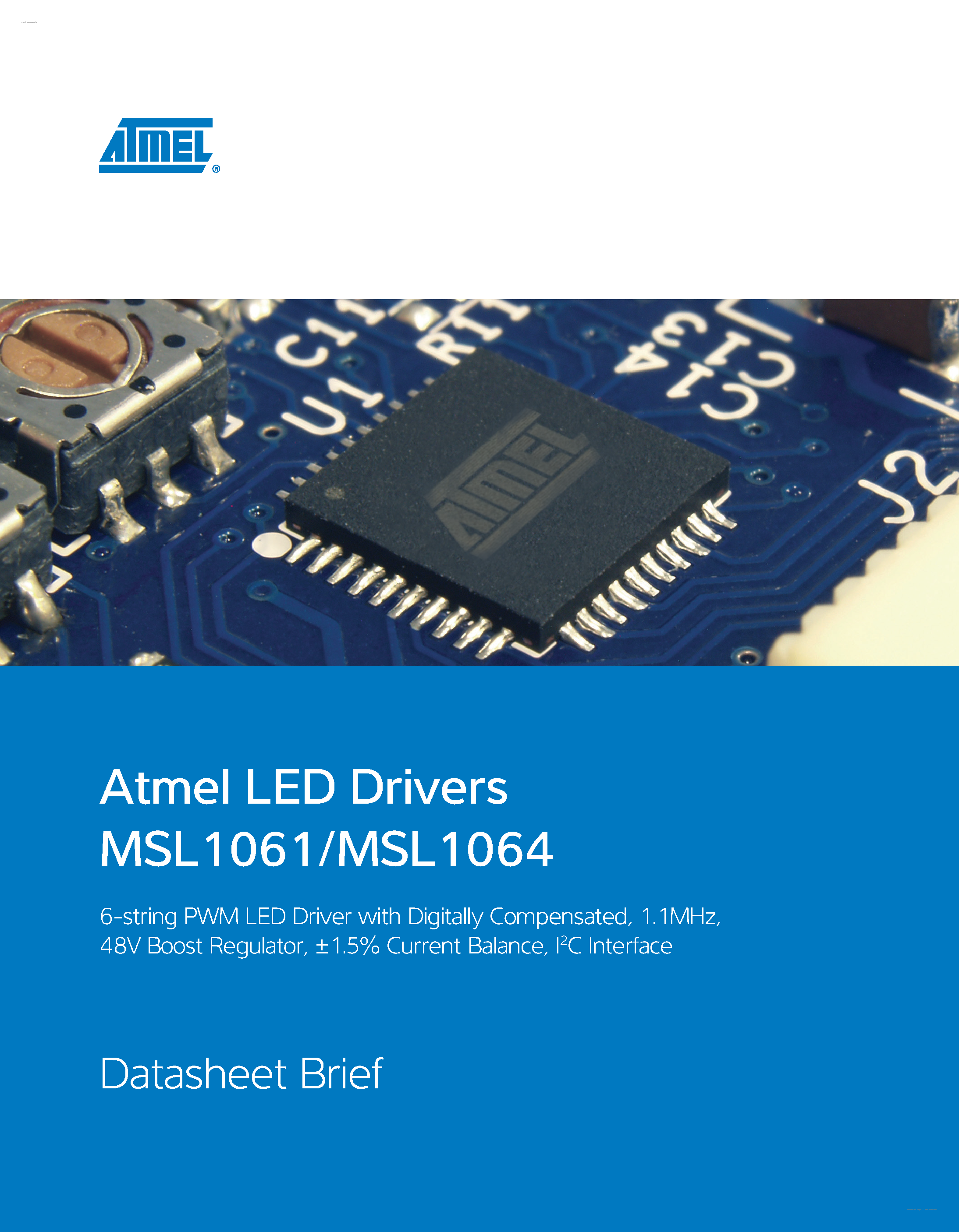 Datasheet MSL1061 - (MSL1061 / MSL1064) 6-string PWM LED Driver page 1