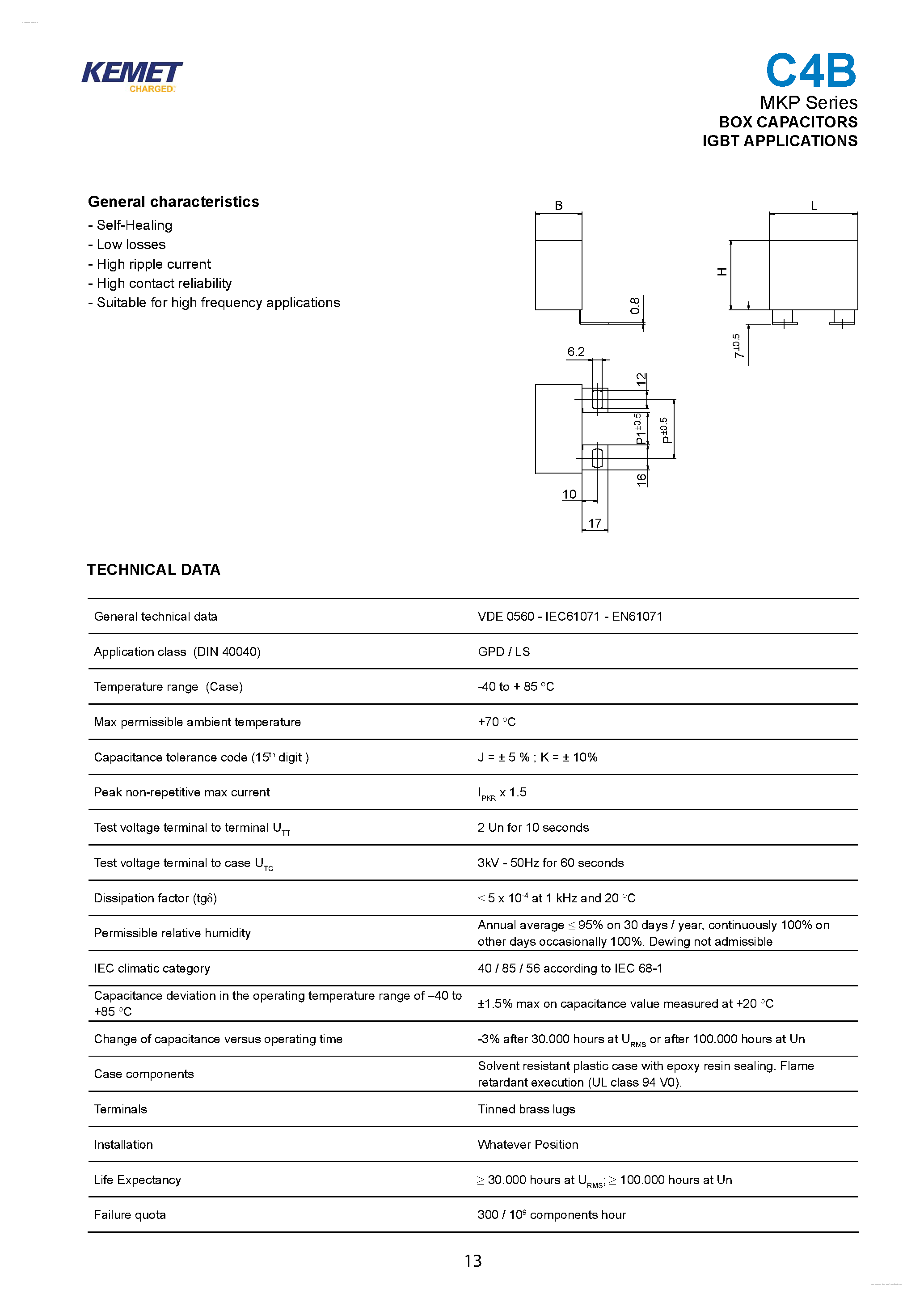 Datasheet C4BSMBX3470ZEEx - BOX CAPACITORS page 1