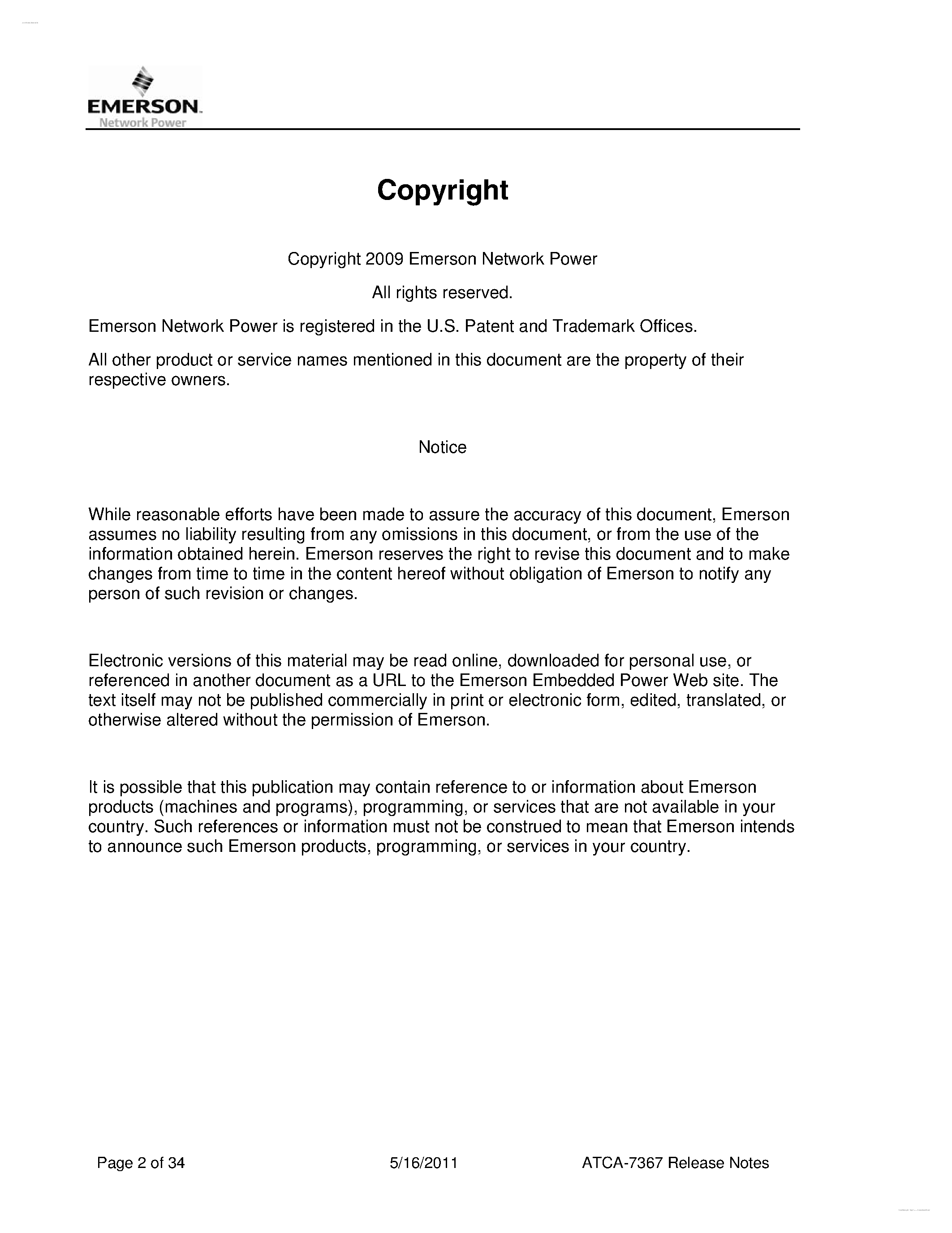 Datasheet ATCA-7367 page 2 Datasheet ATCA-7367 - Software Drop based on WindRiver PNE3.0 page 2