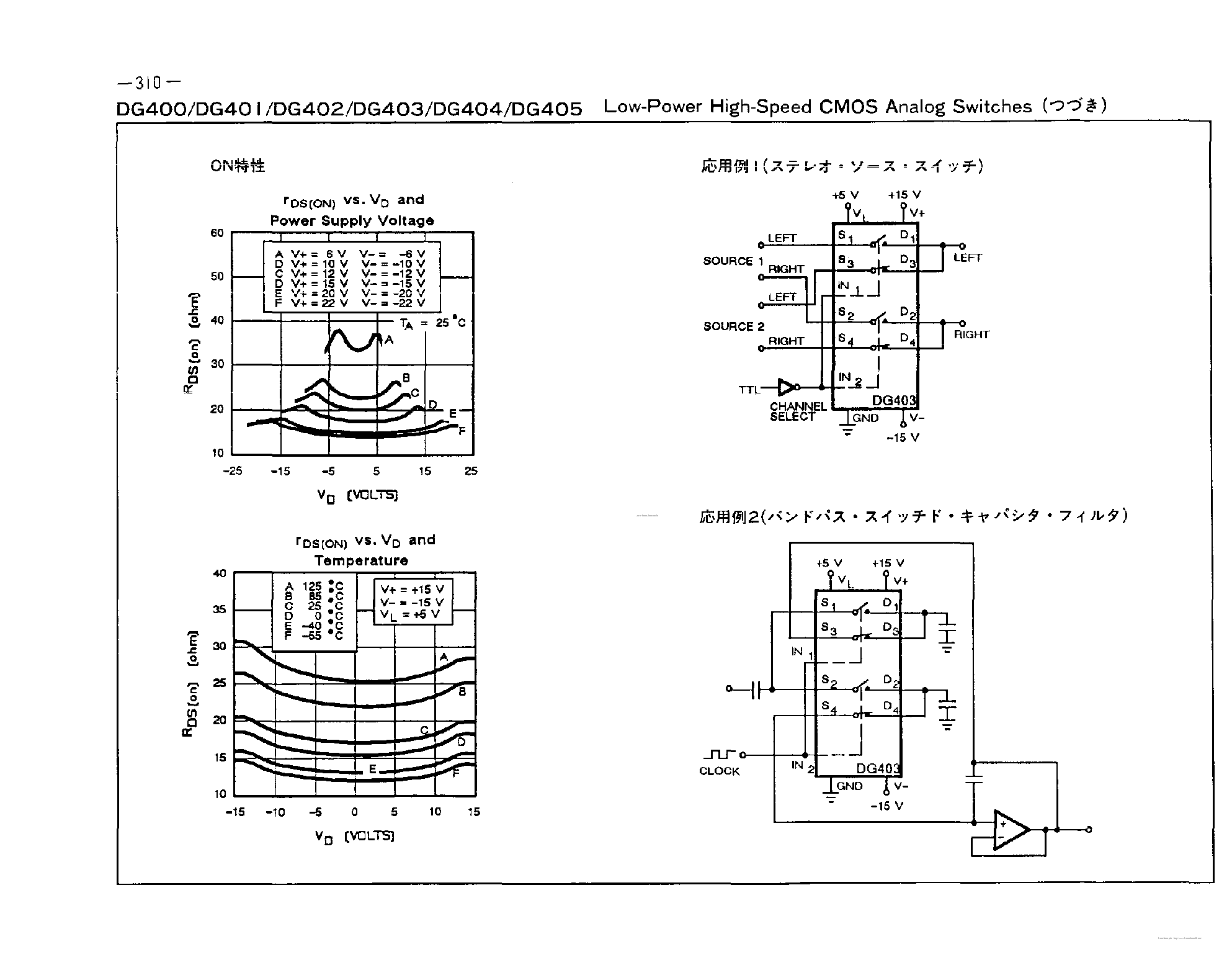 Даташит DG402 - Low Power High SPeed CMOS Analog Switch страница 2
