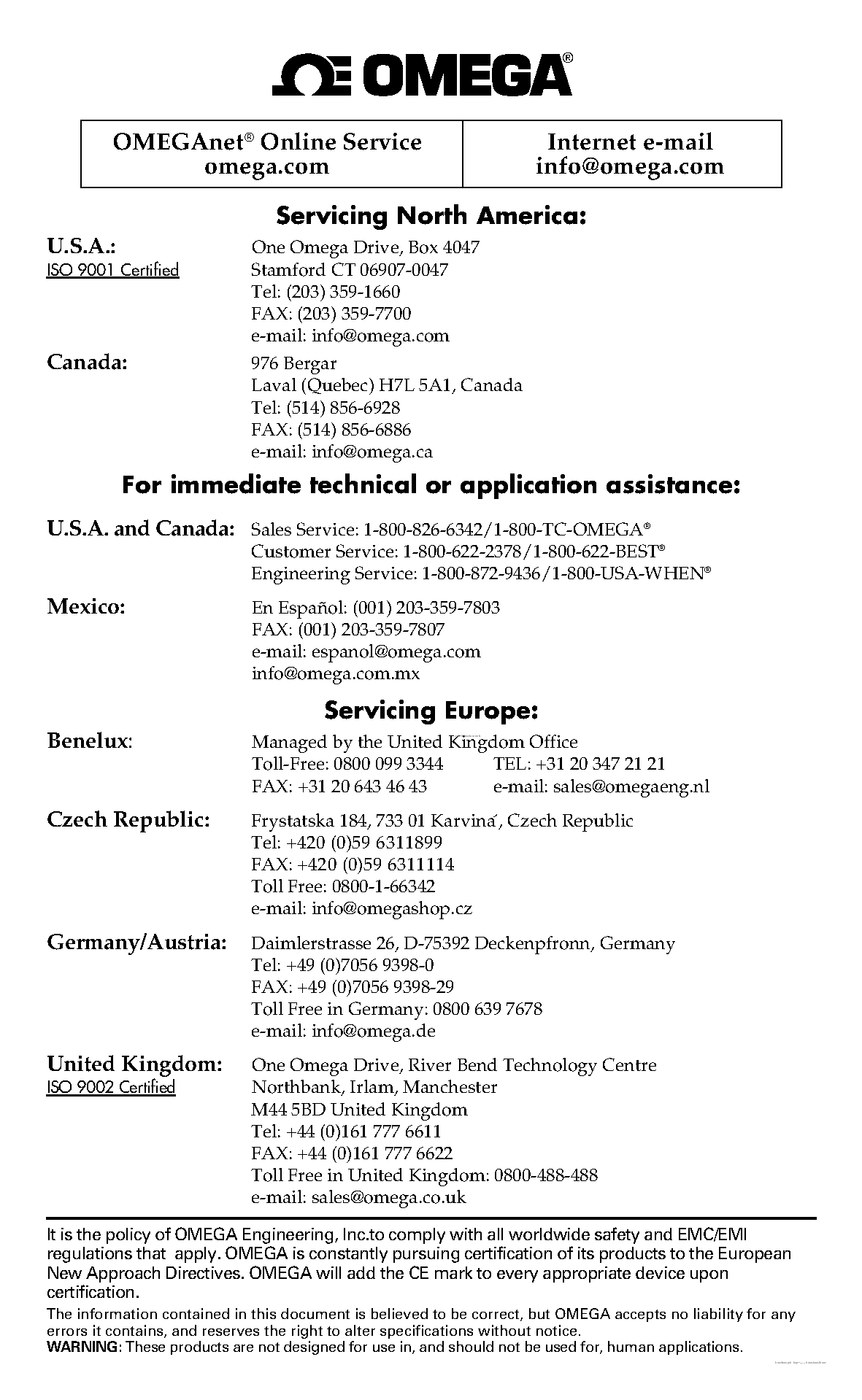Datasheet OS150-USB2.2 - IR Temperature Sensors page 2