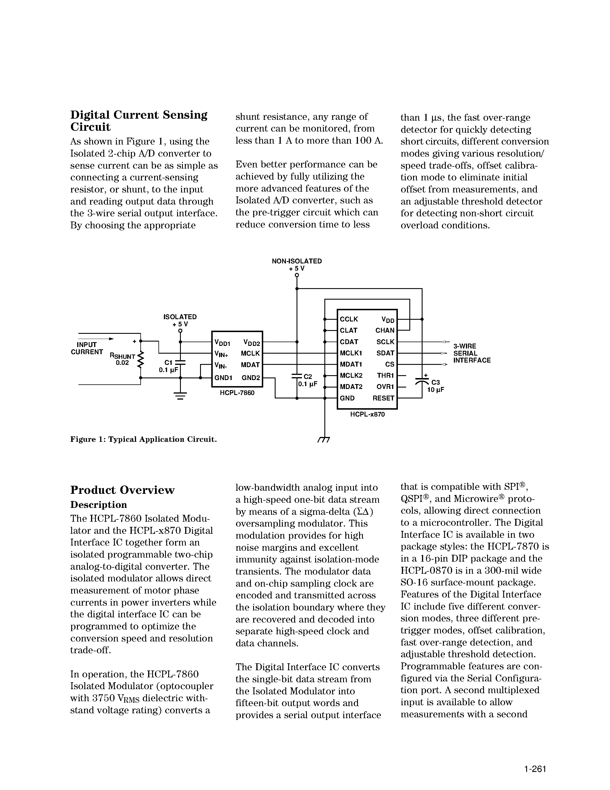 Даташит HCPL-7860 - Isolated 15-bit A/D Converter страница 2