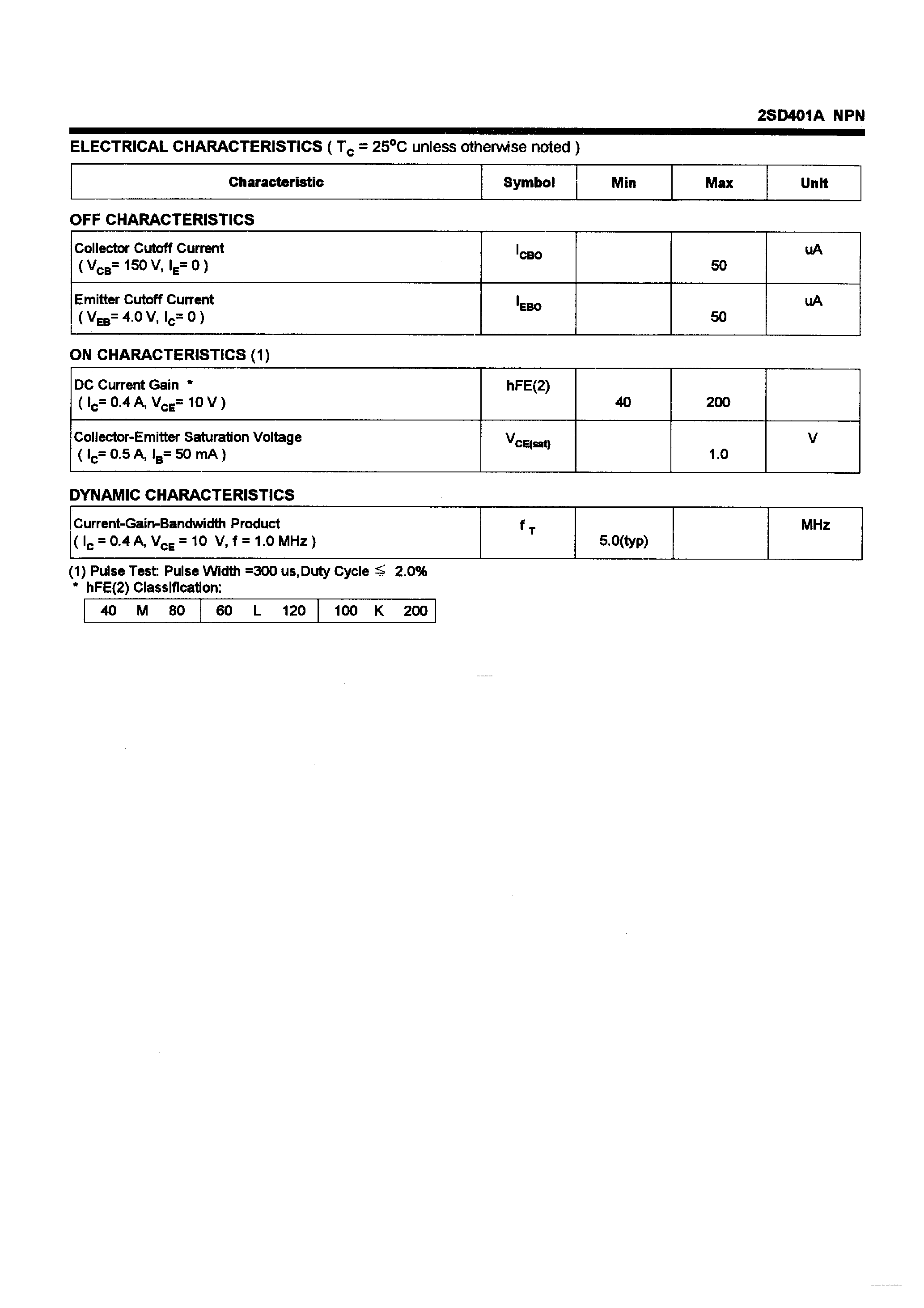 Даташит 2SD401A - POWER TRANSISTORS страница 2