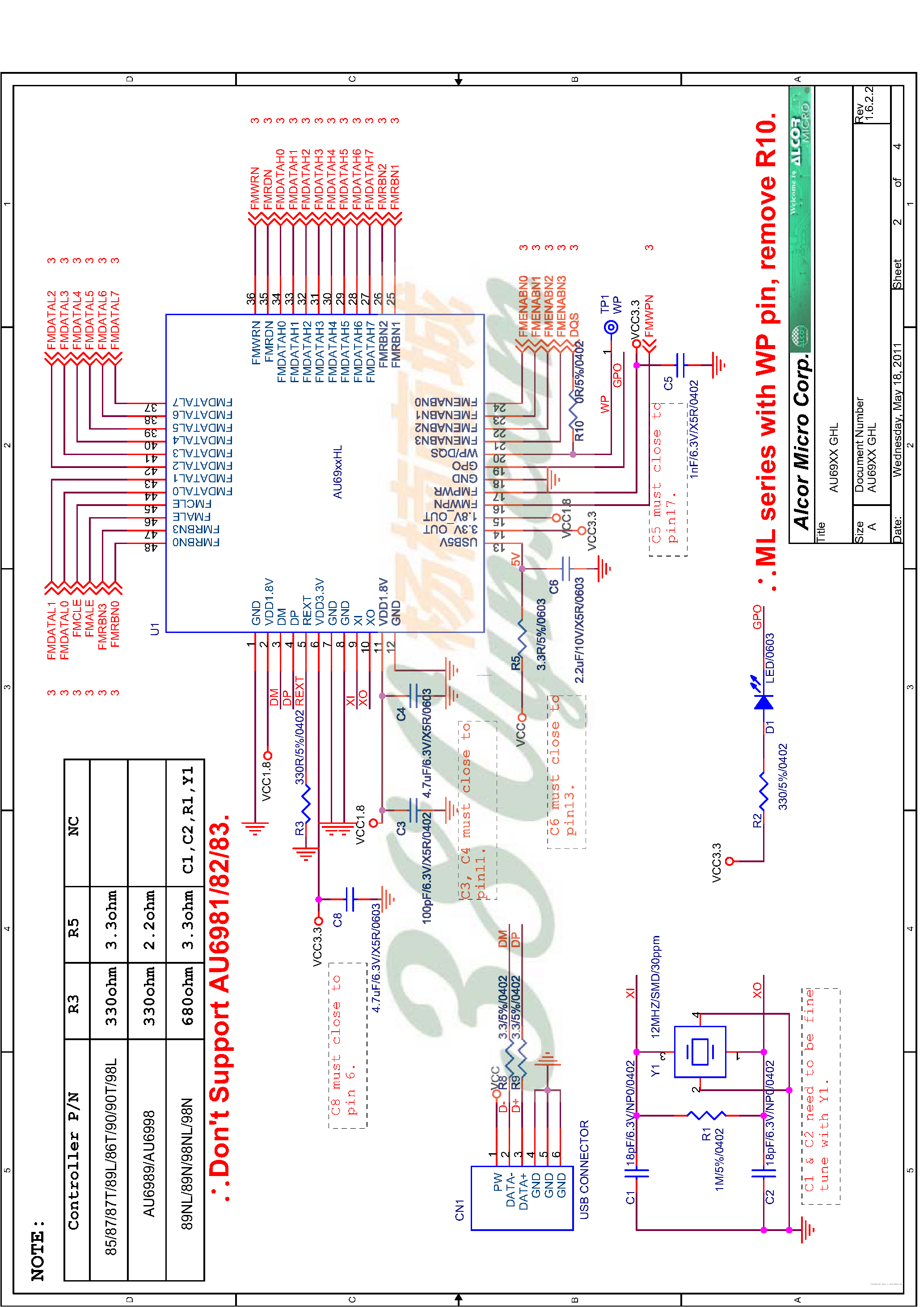 Даташит AU6989 - страница 1
