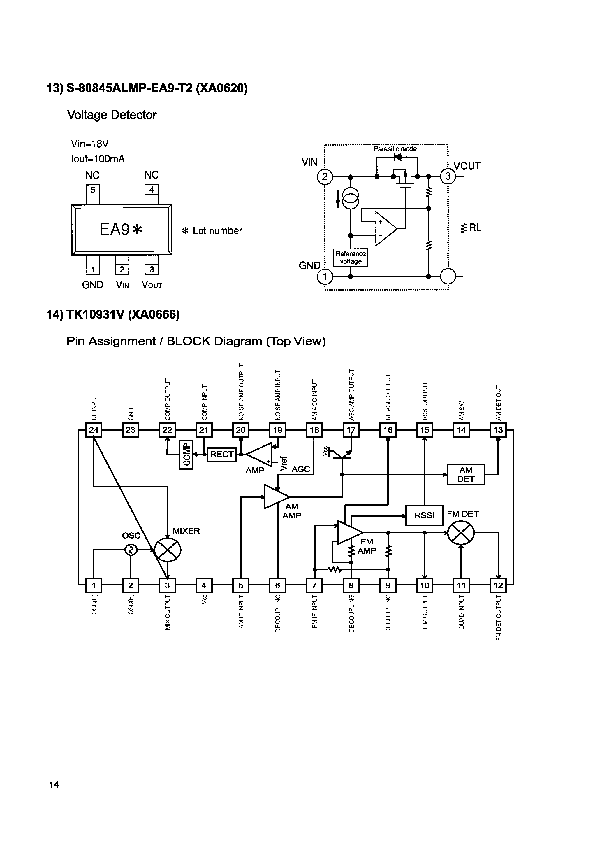 Datasheet S-80845ALMP-EA9-T2 - Voltage Detector page 1
