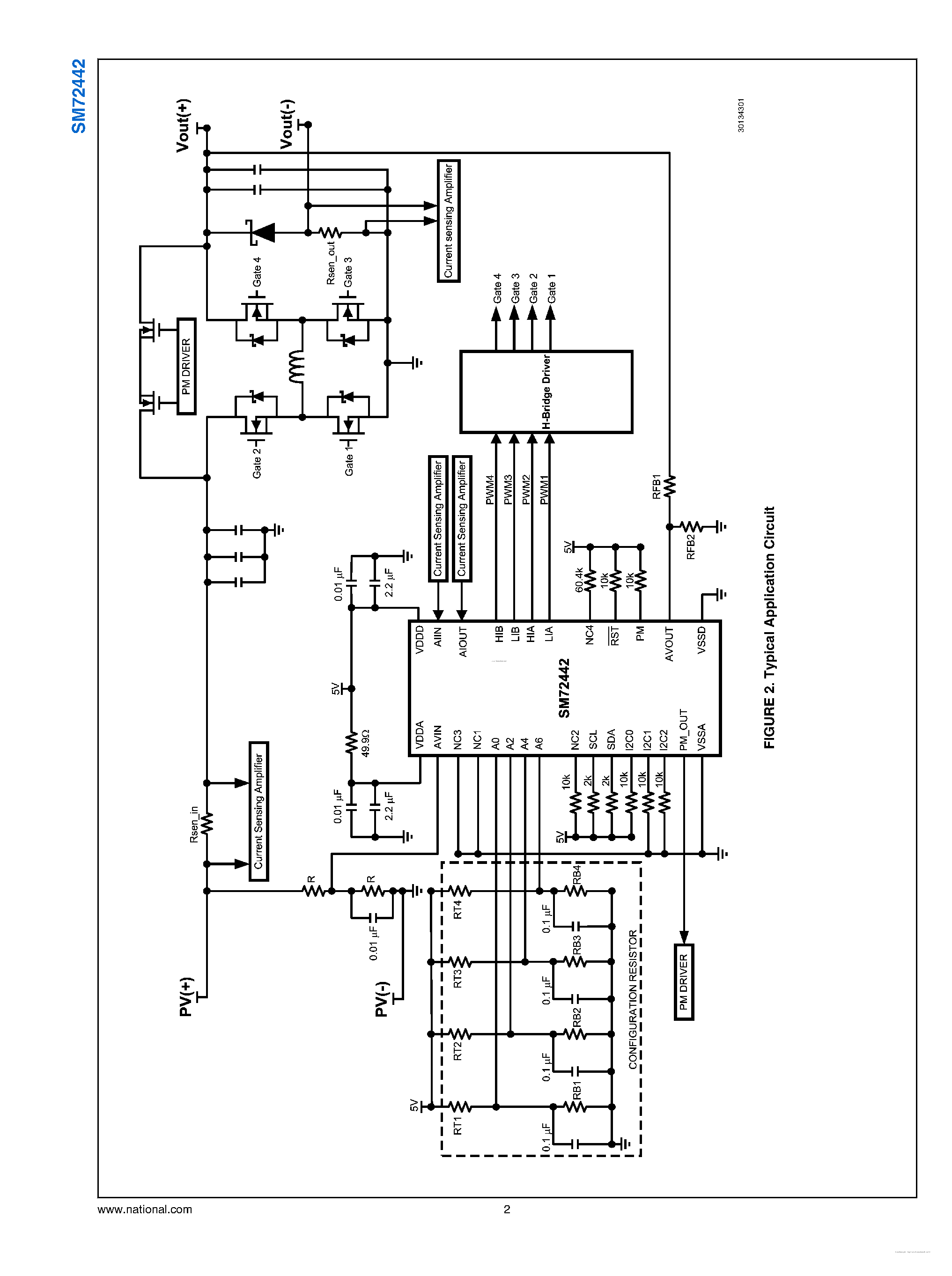 Datasheet SM72442 page 2 Datasheet SM72442 - Programmable Maximum Power Point Tracking Controller page 2
