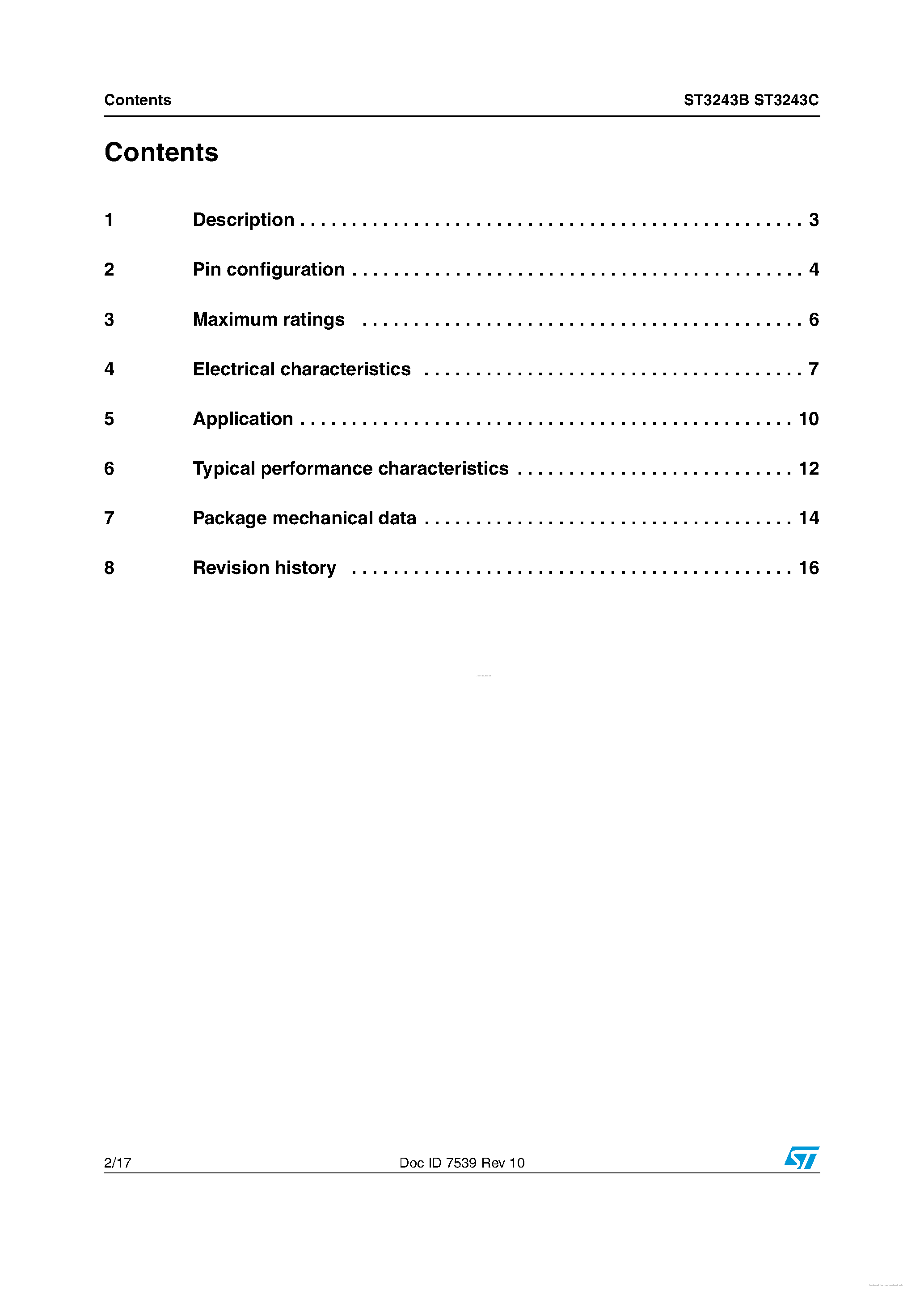 Datasheet ST3243B page 2 Datasheet ST3243B - page 2