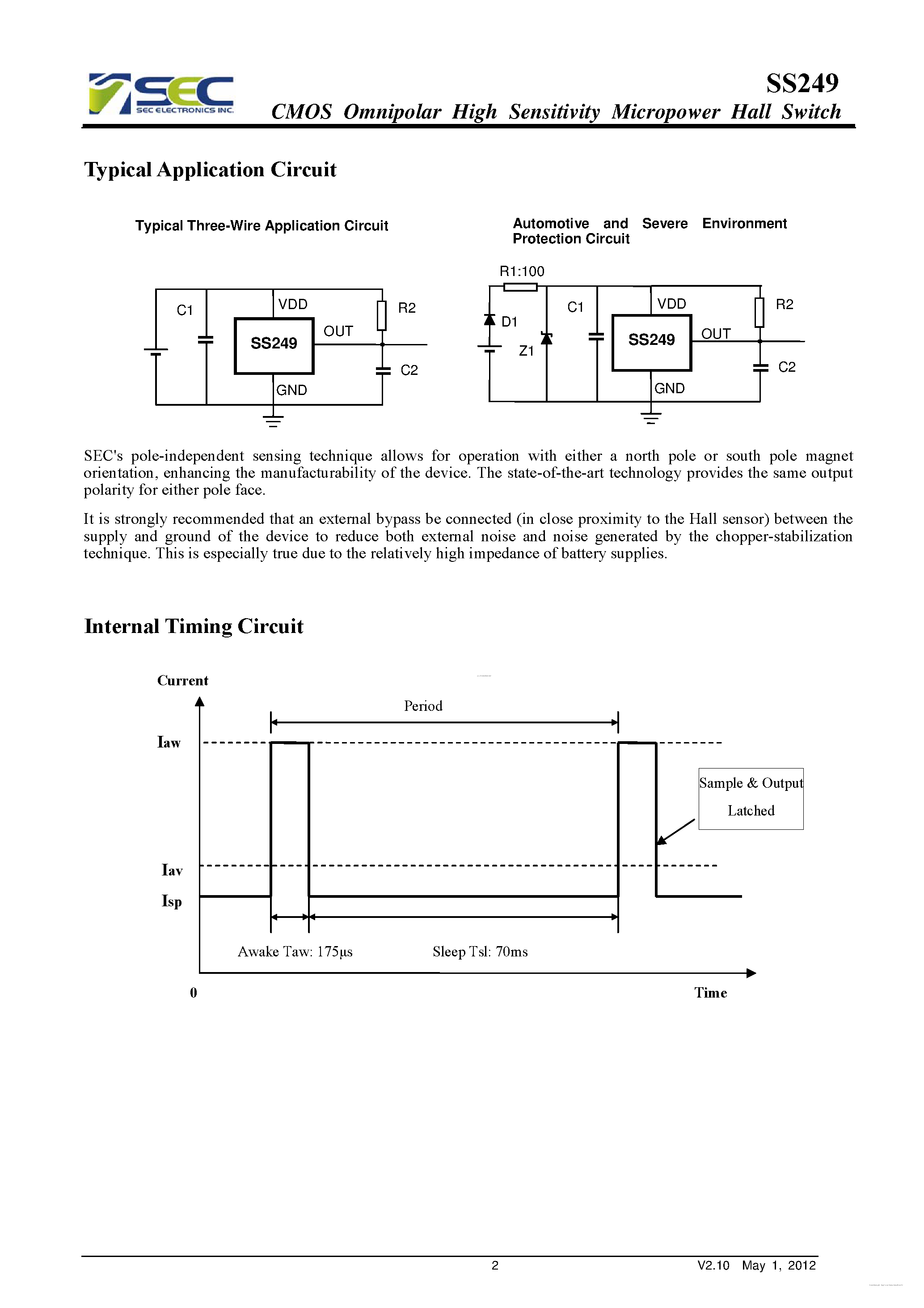 Datasheet SS249 page 2 Datasheet SS249 - page 2